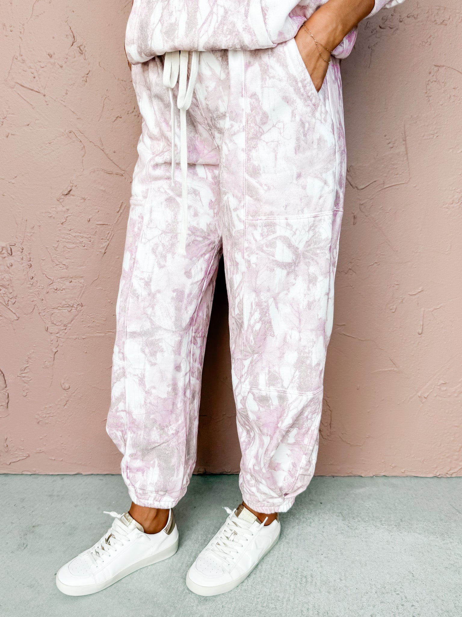 True Form Sweatpants-Pink Camo