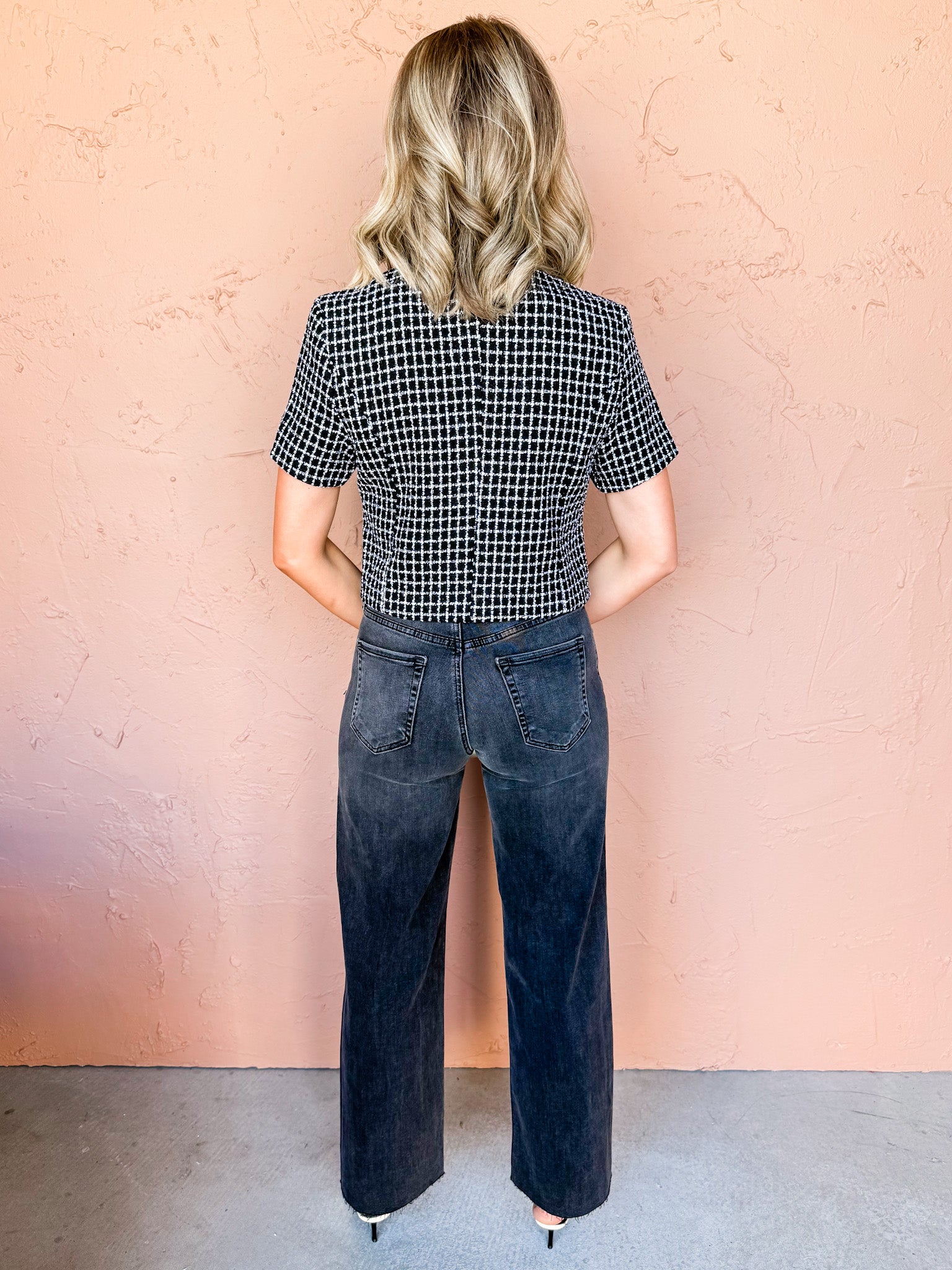 Windsor Tweed Blazer Top