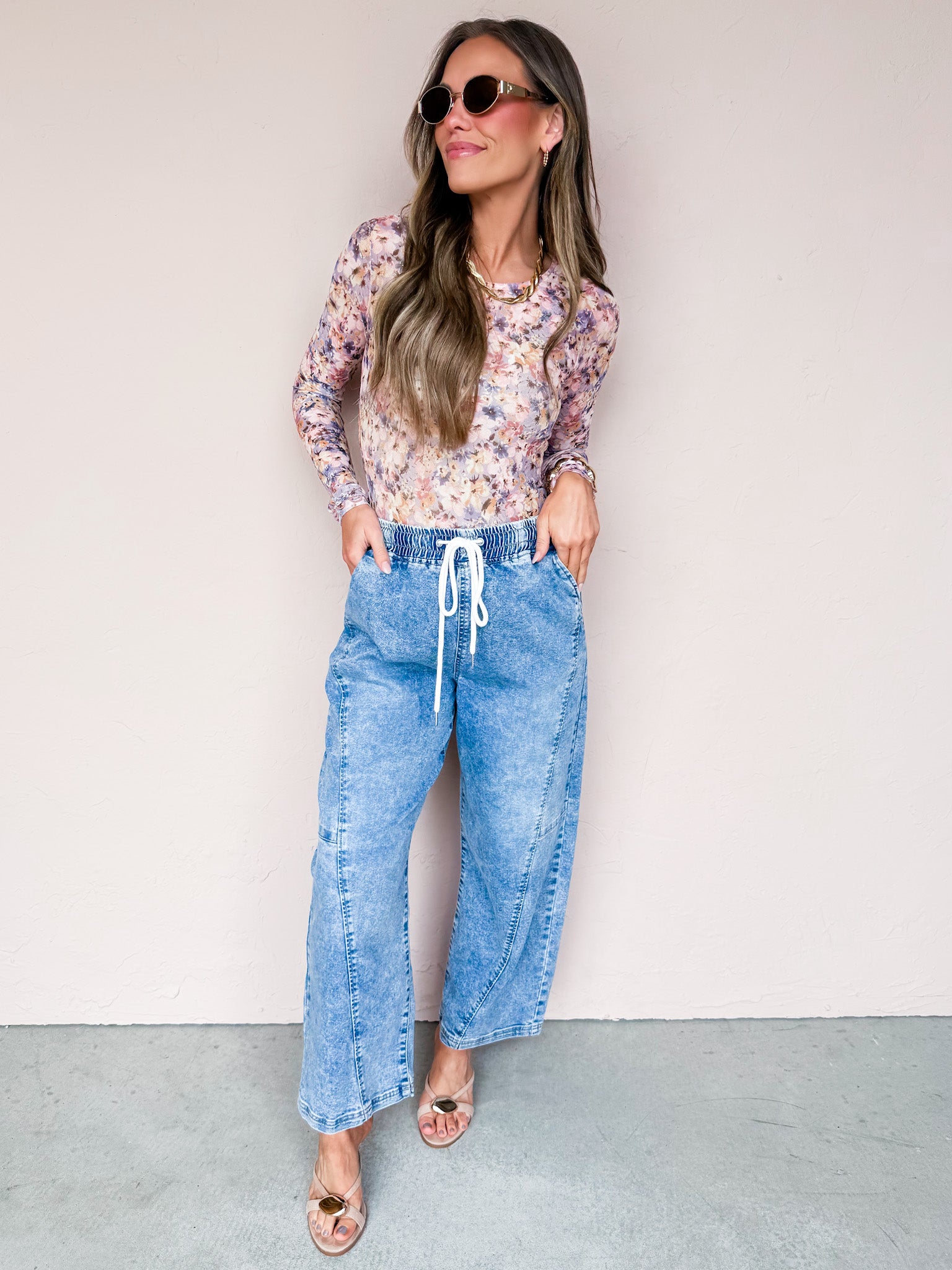 Kyla Floral Mesh Top