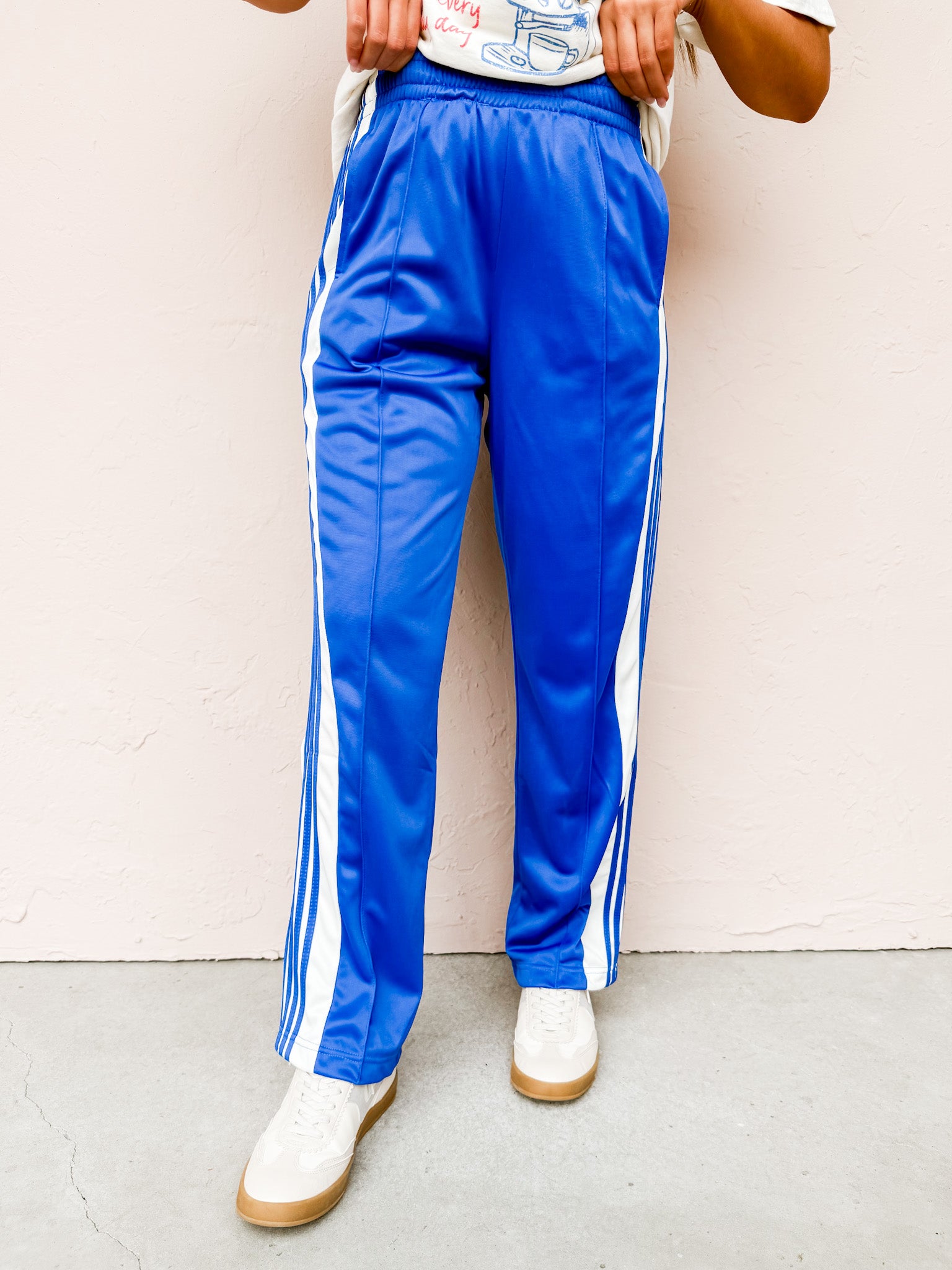 Kinsley Tear Away Track Pants-Blue