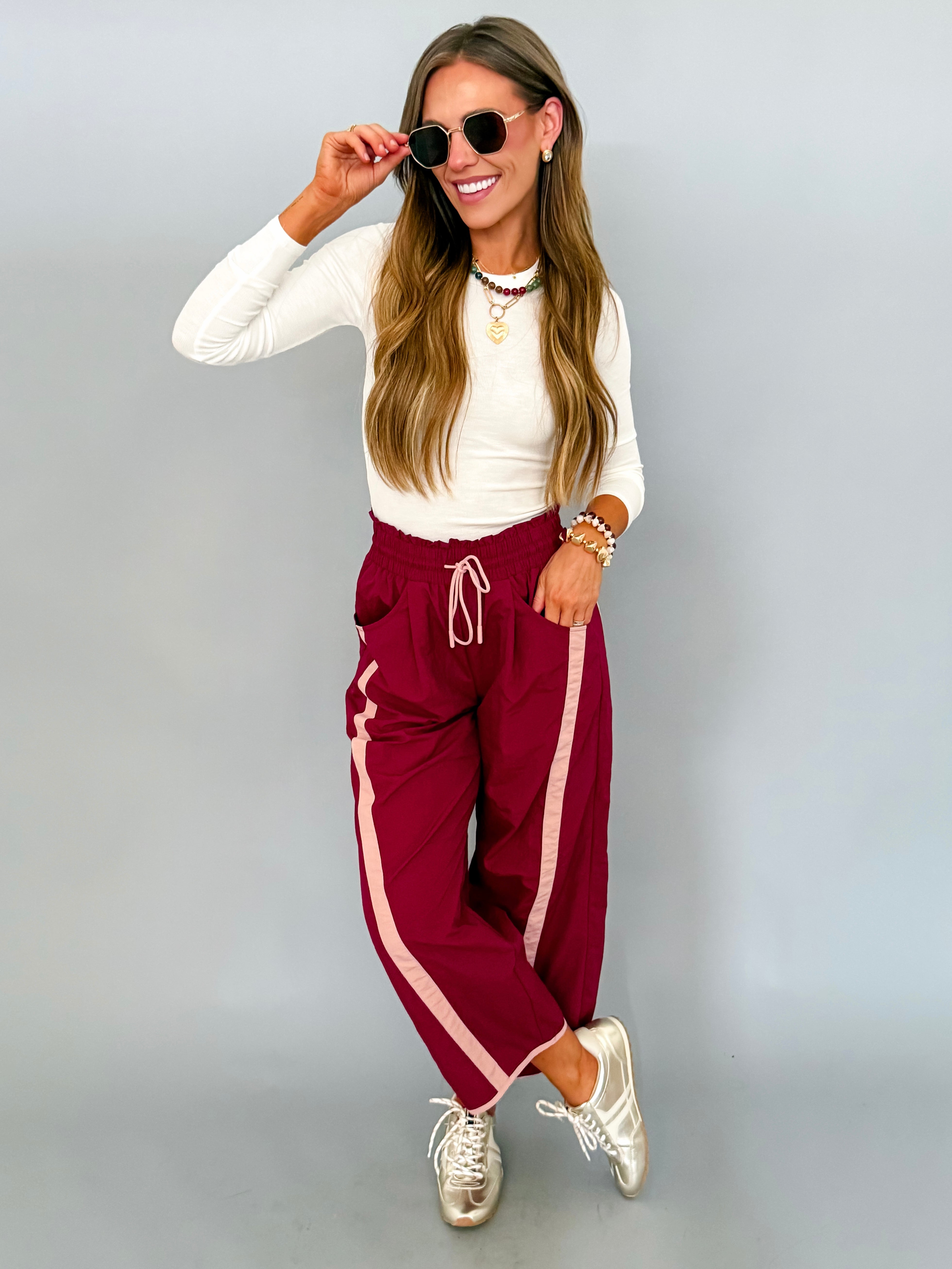 Abbey Long Sleeve Top-White