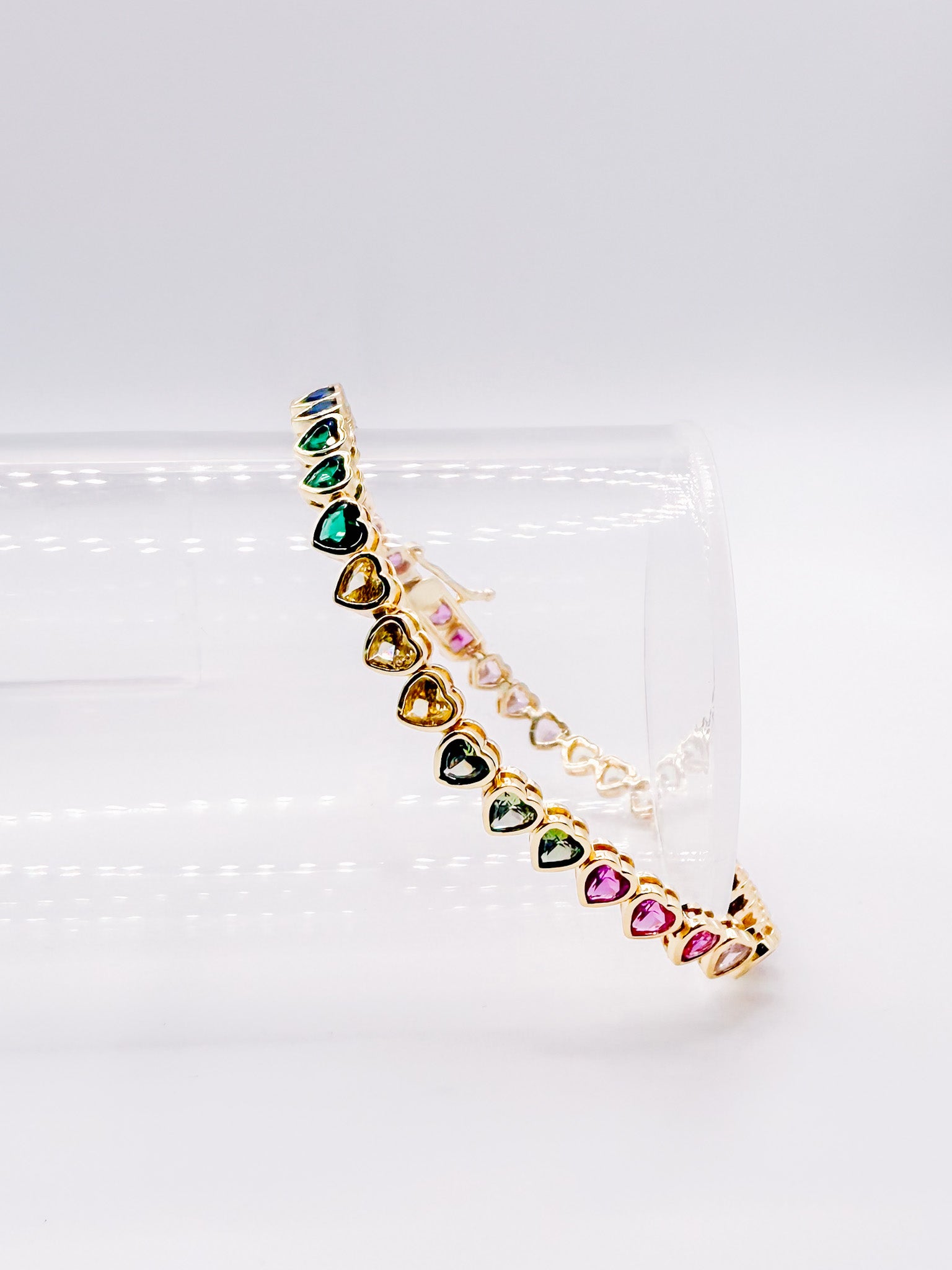 Adelaide Heart Tennis Bracelet