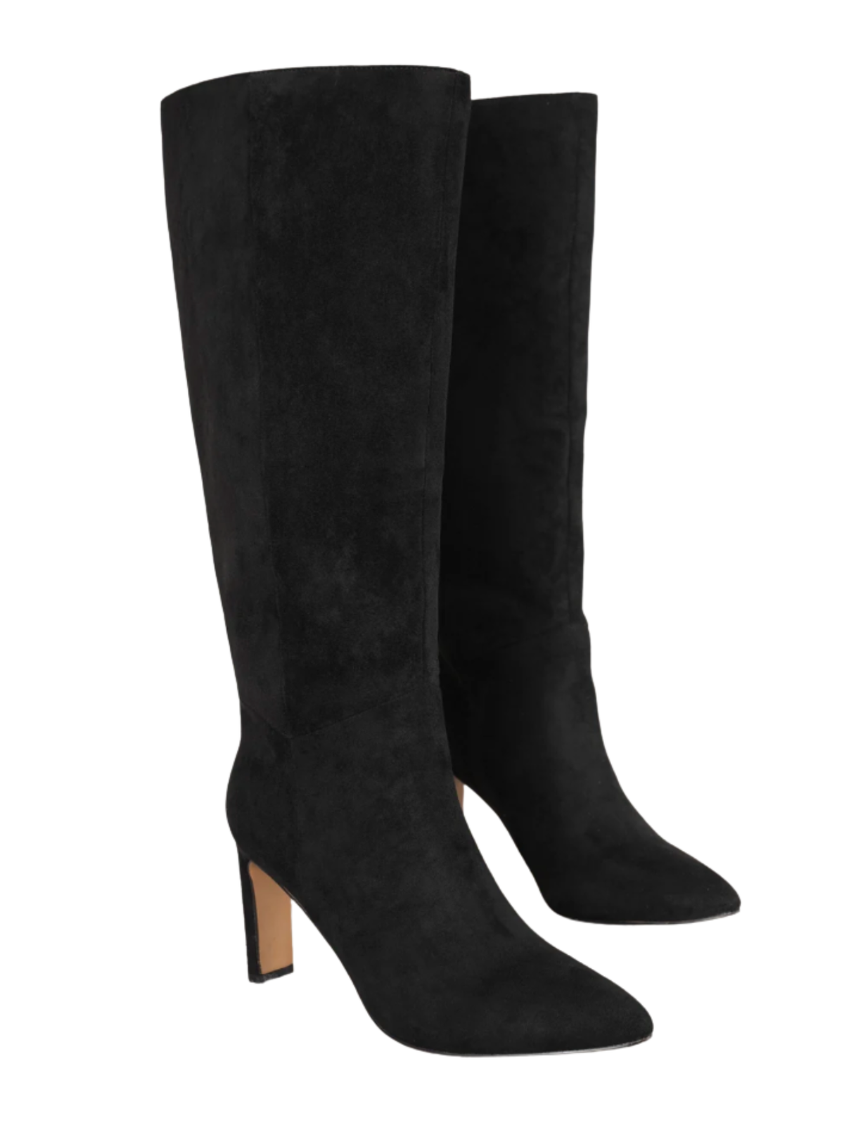 Adriana Suede Tall Boots-Black