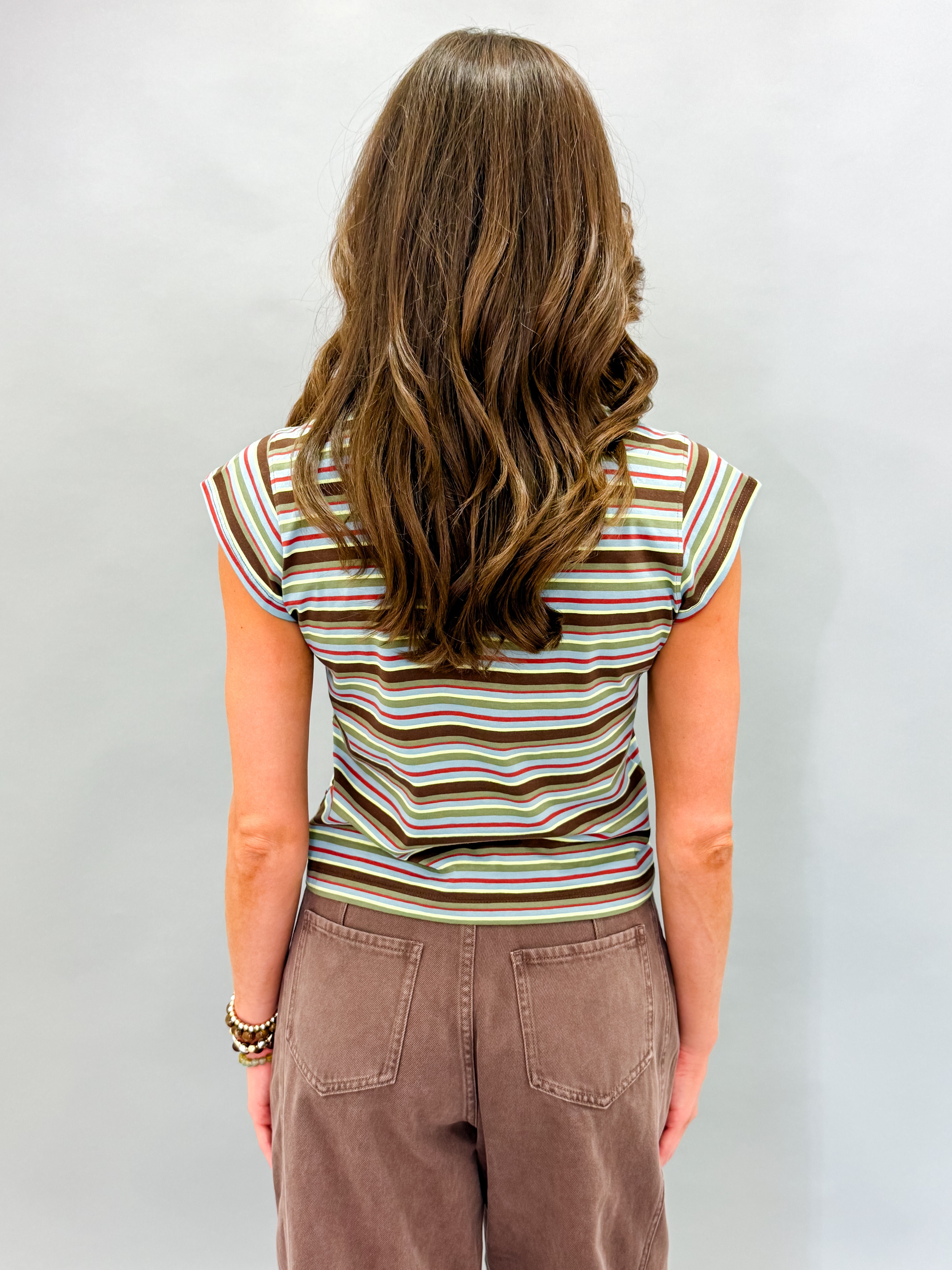 Alyssa Striped Short Sleeve Tee