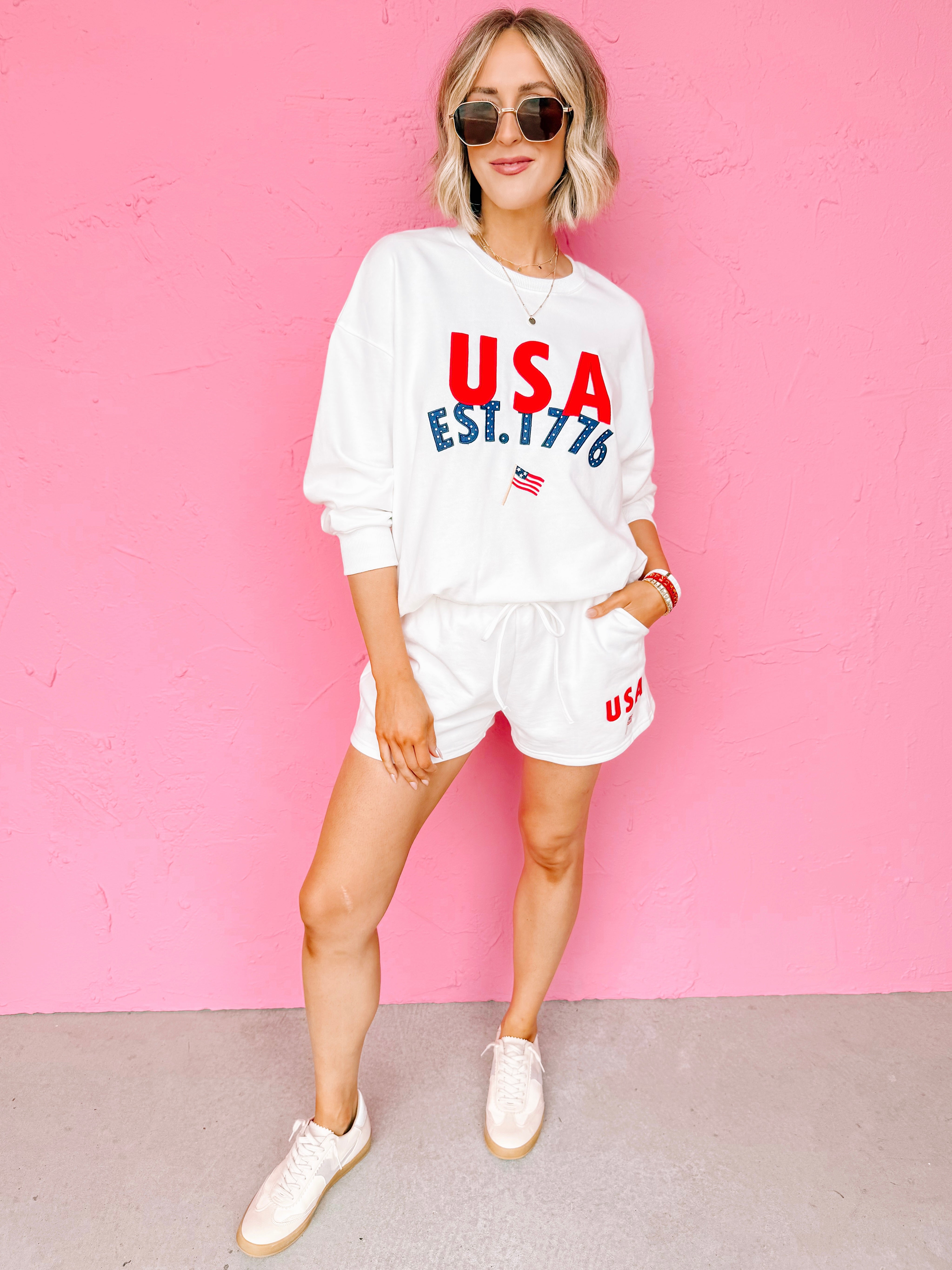 Annie Usa Graphic Shorts