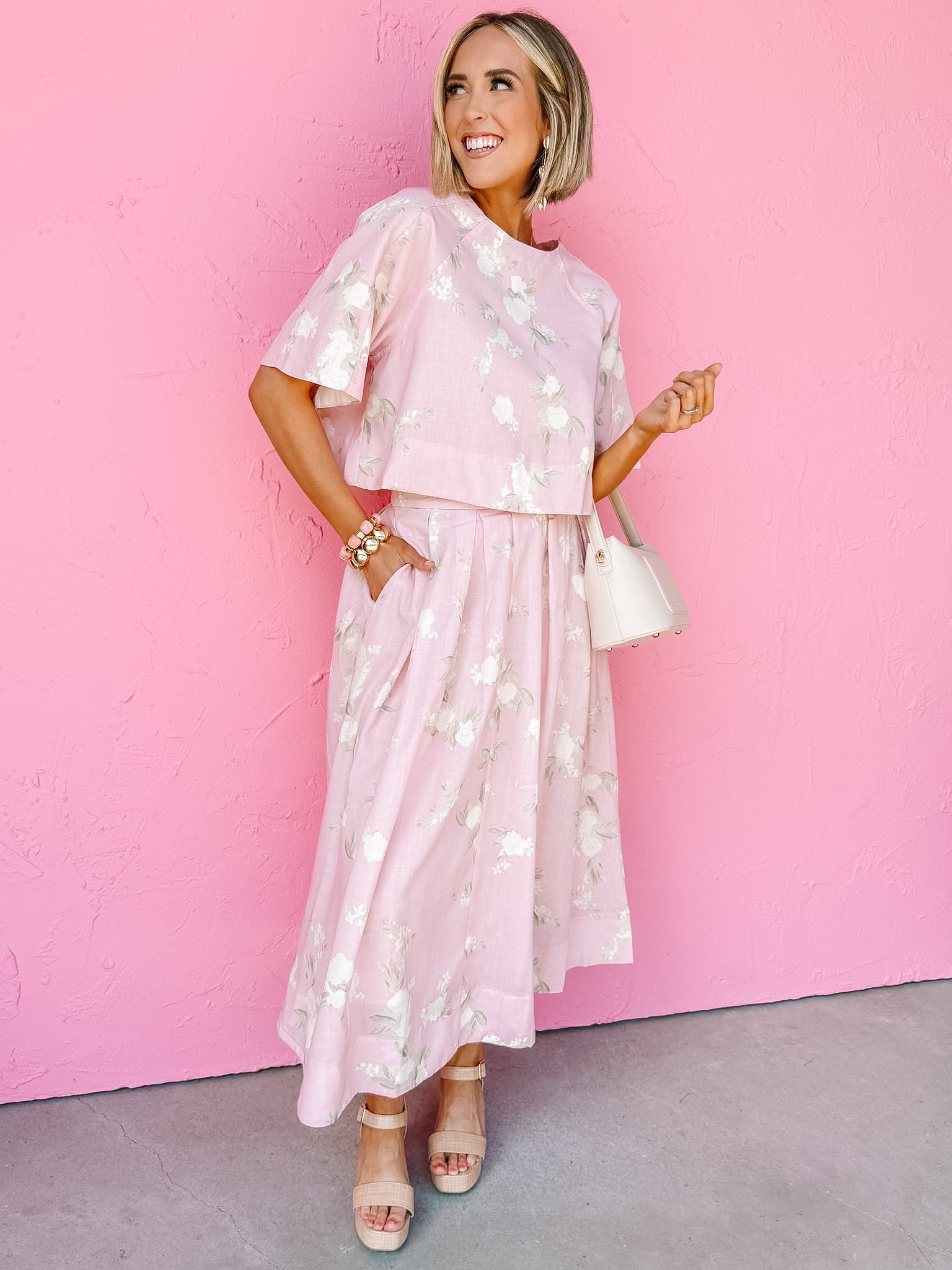 Auden Floral Midi Skirt