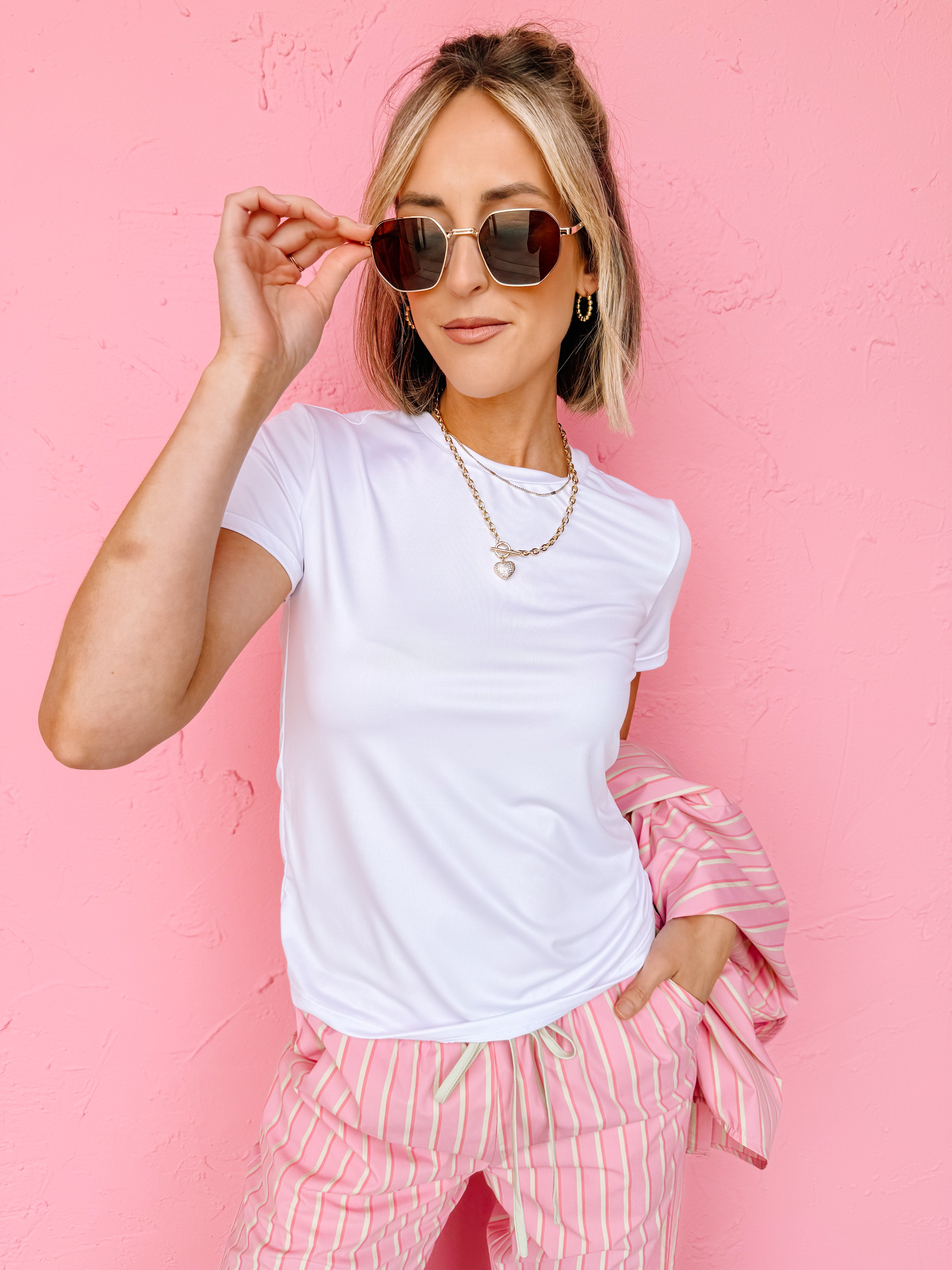 Bea Short Sleeve Top-Off White