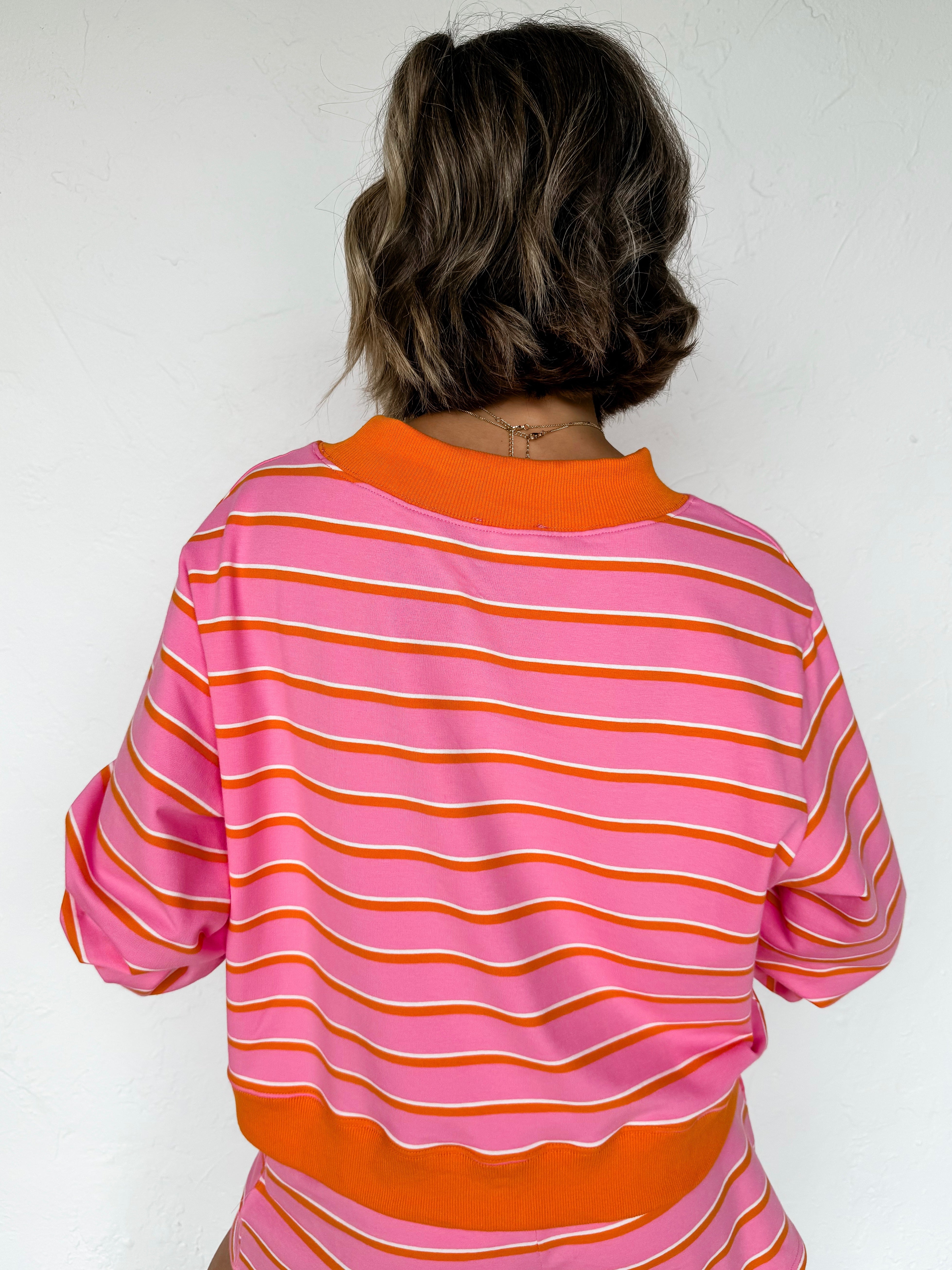 Bella Stripe Sweatshirt Lounge Top