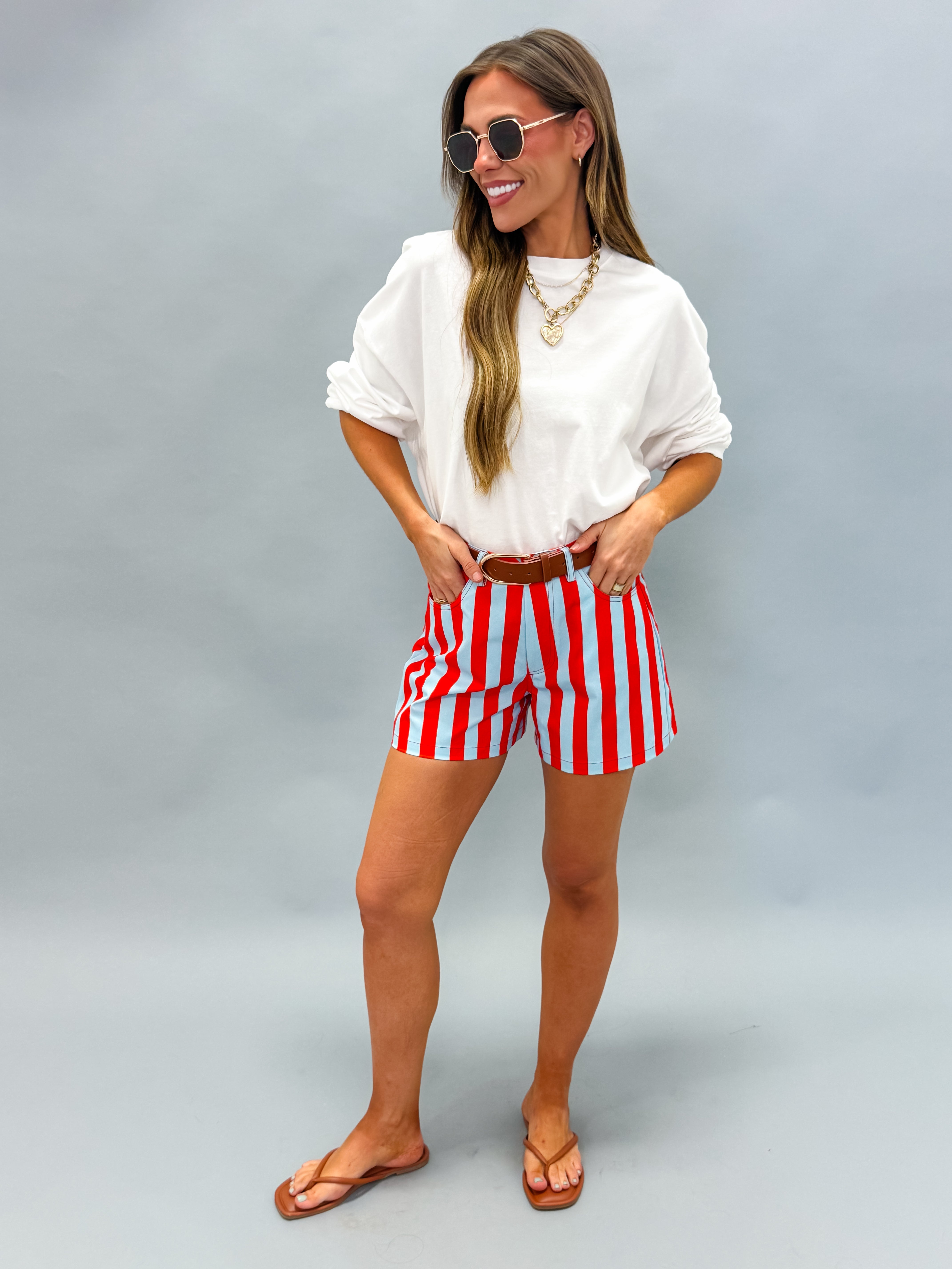 Bette Striped Shorts