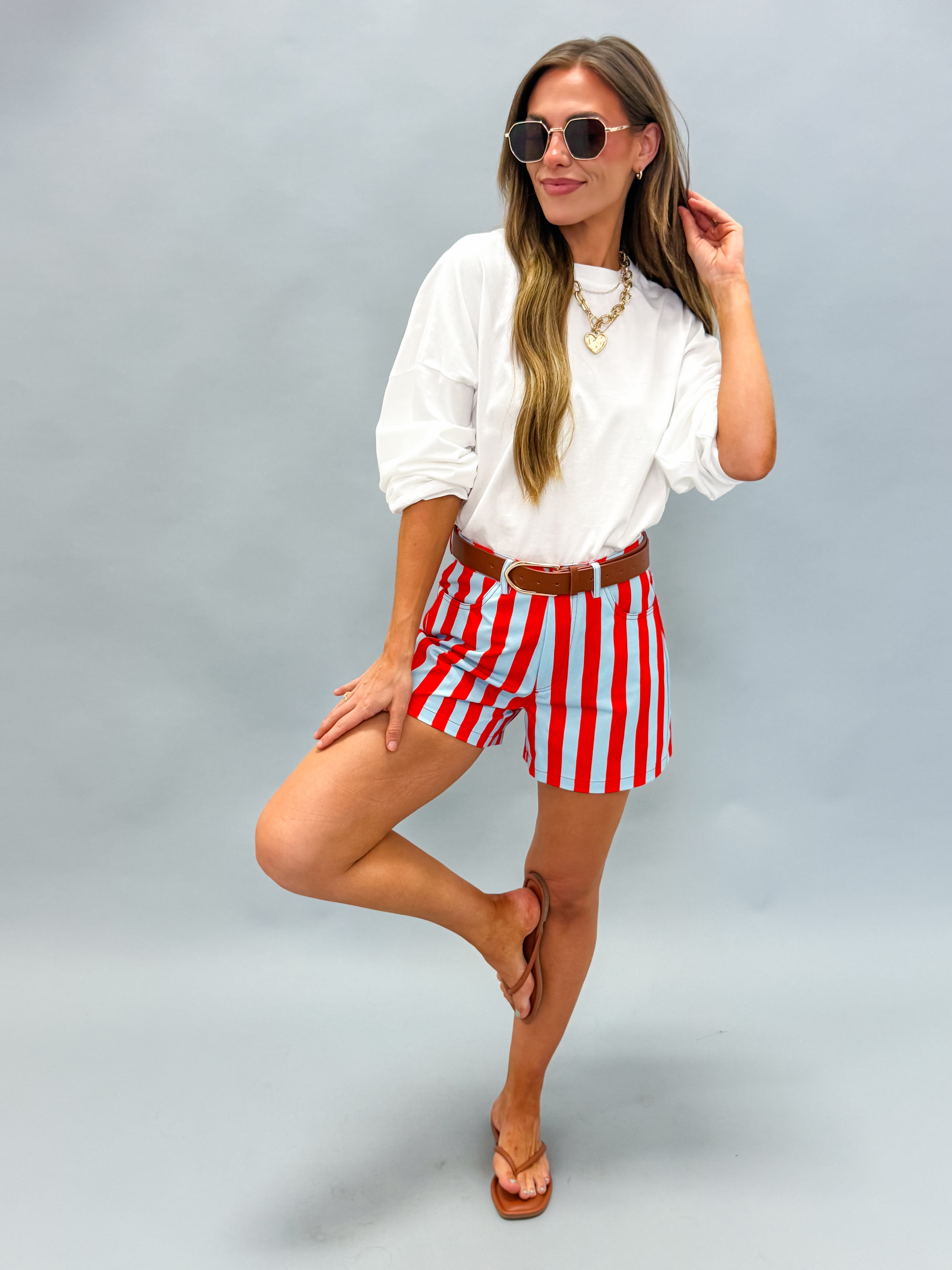 Bette Striped Shorts