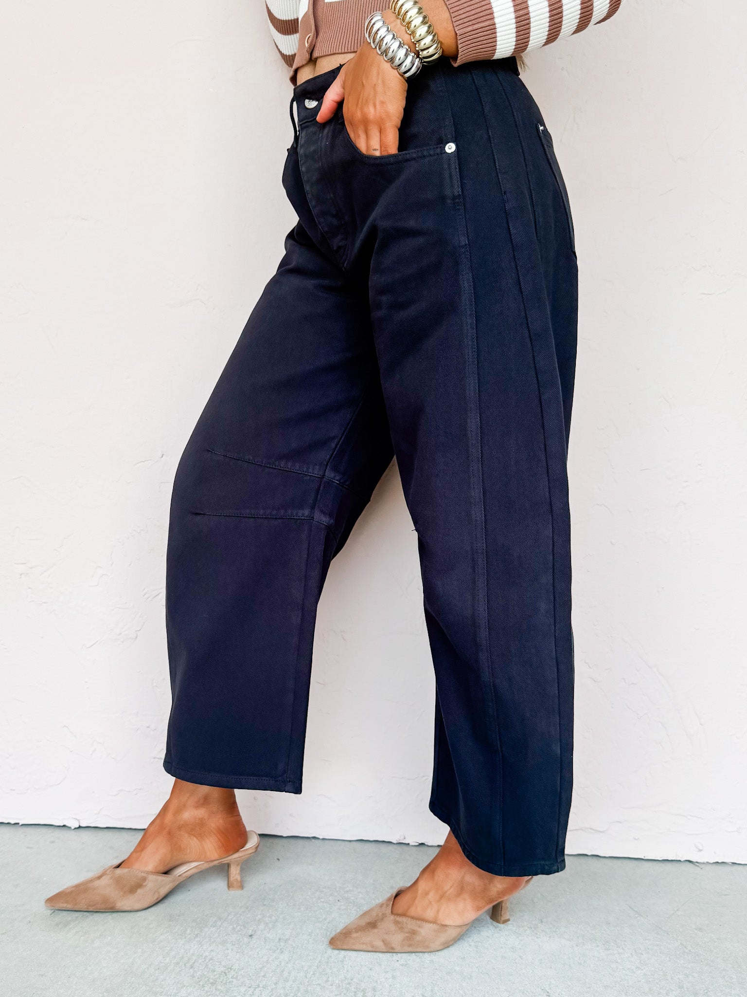 Bonfire Nights Barrel Leg Pants