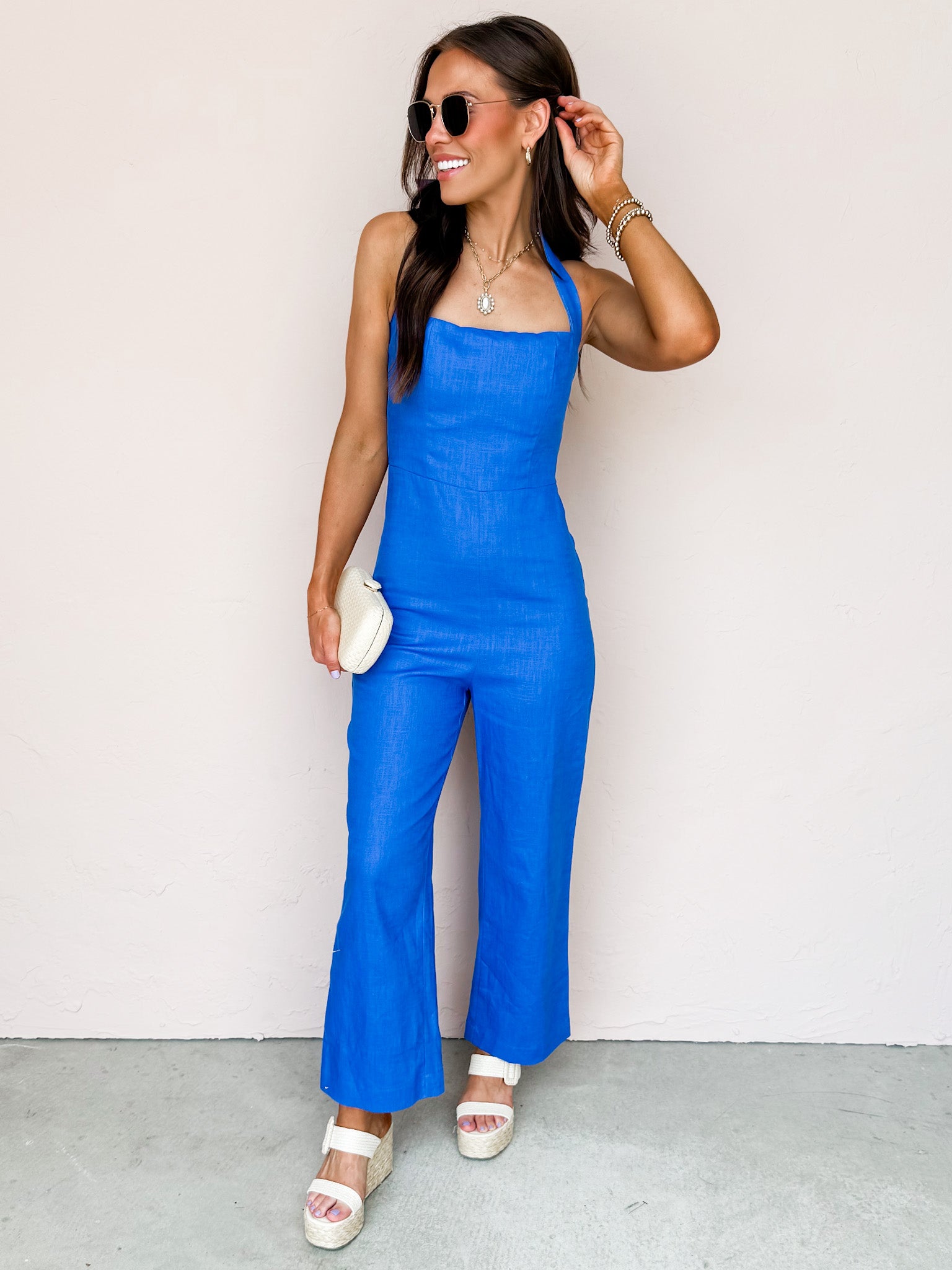 Breezy Retreat Halter Neck Jumpsuit