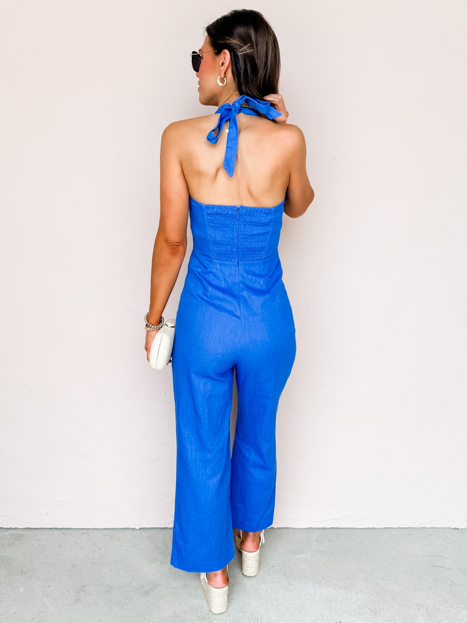 Breezy Retreat Halter Neck Jumpsuit