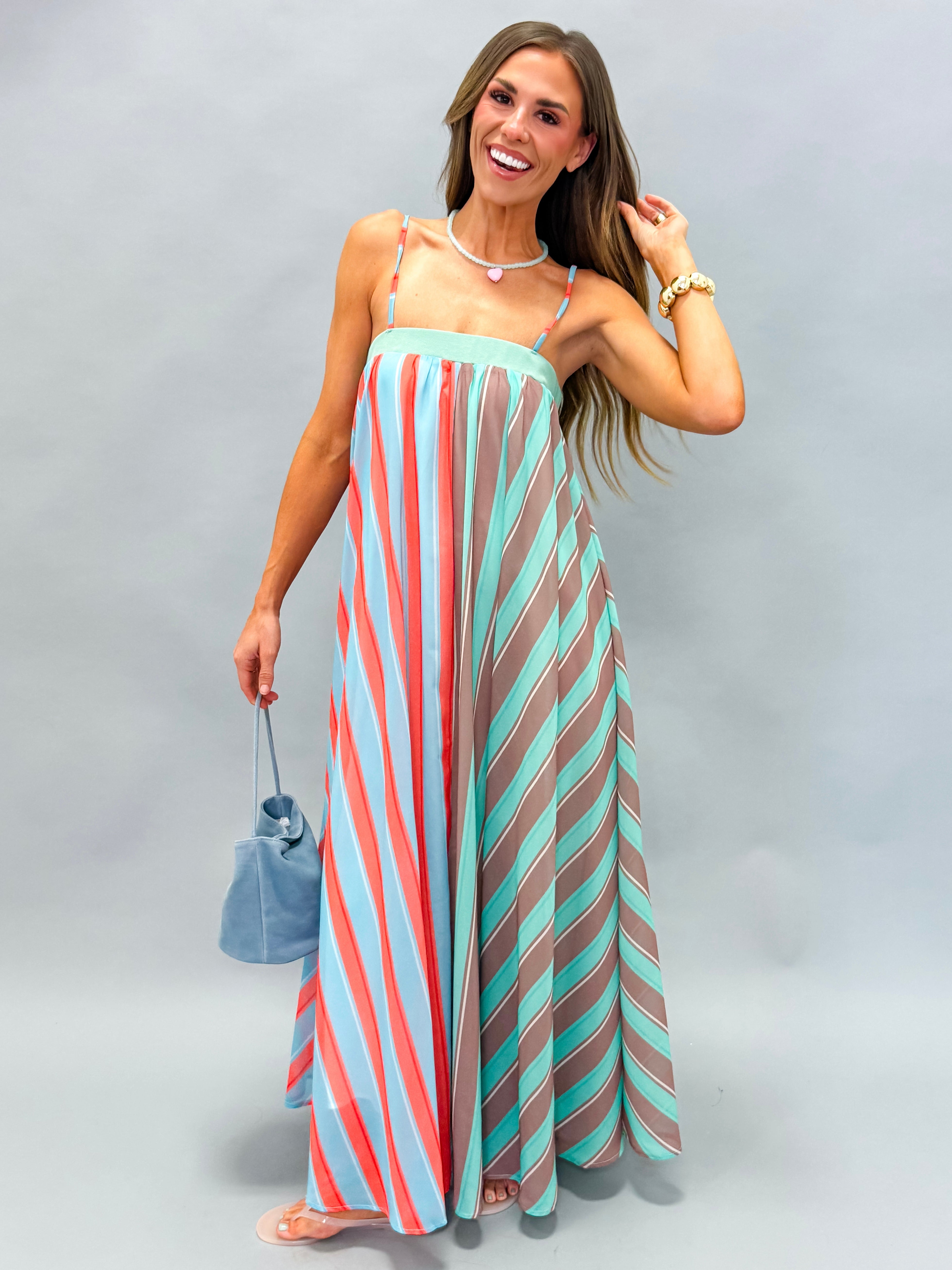 Brielle Striped Maxi Dress