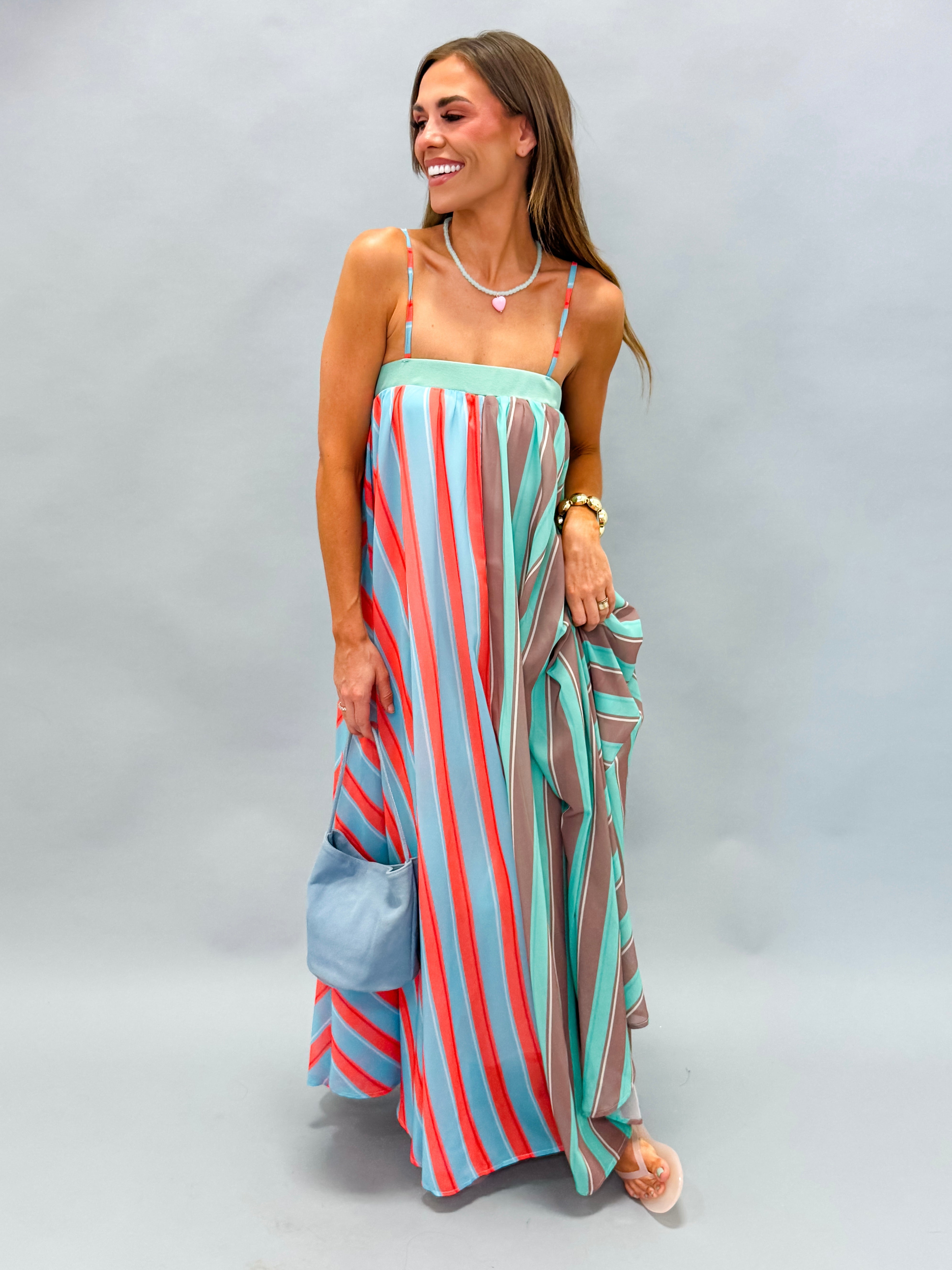 Brielle Striped Maxi Dress