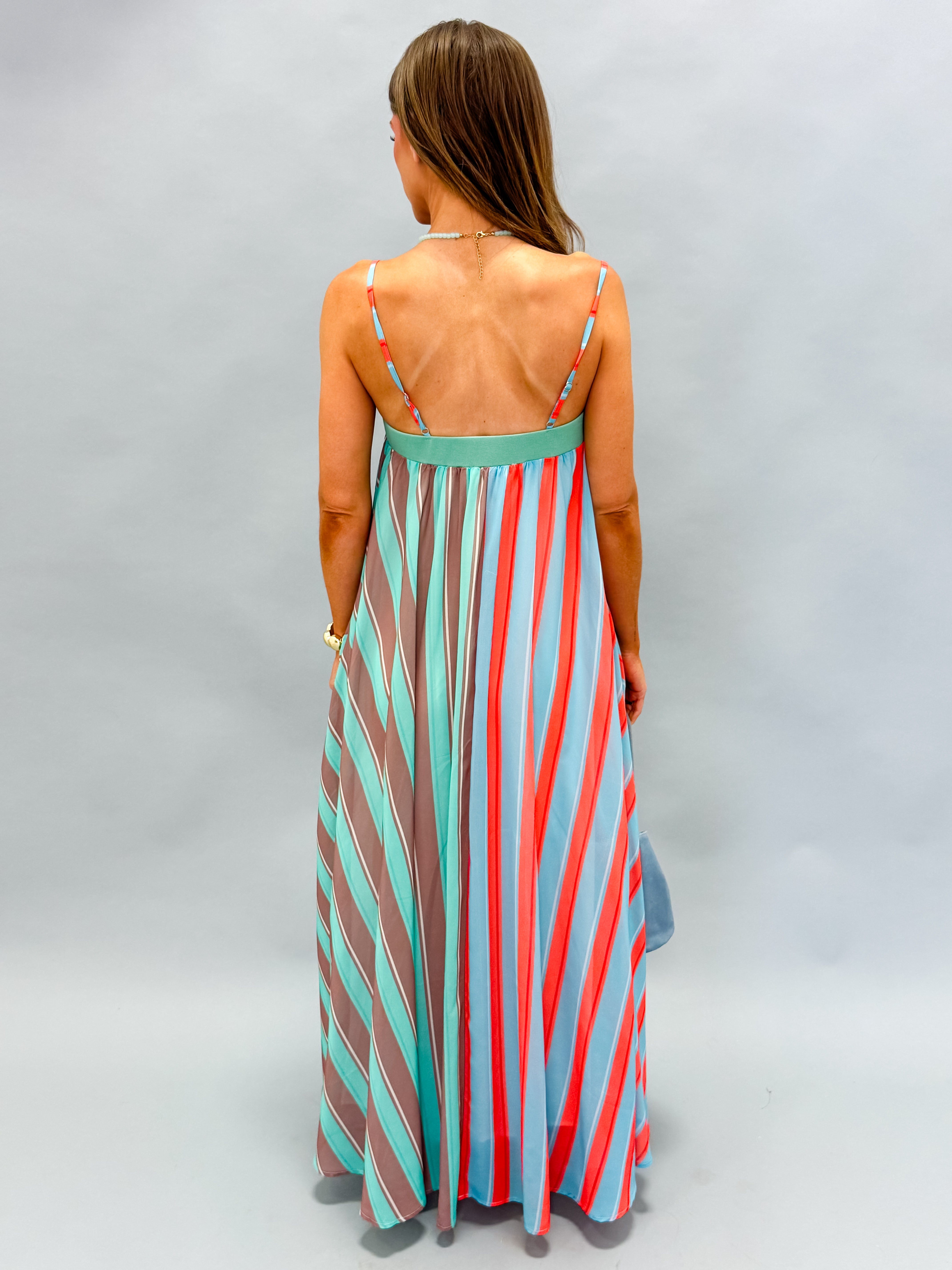 Brielle Striped Maxi Dress