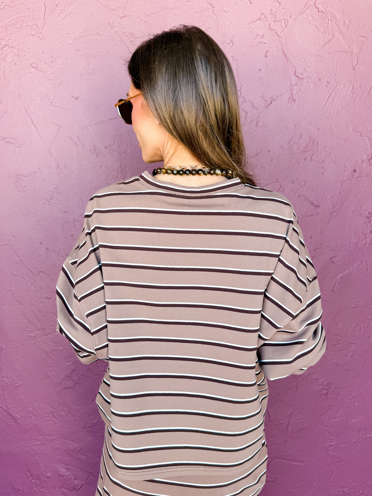 Brynn Striped Long Sleeve Top