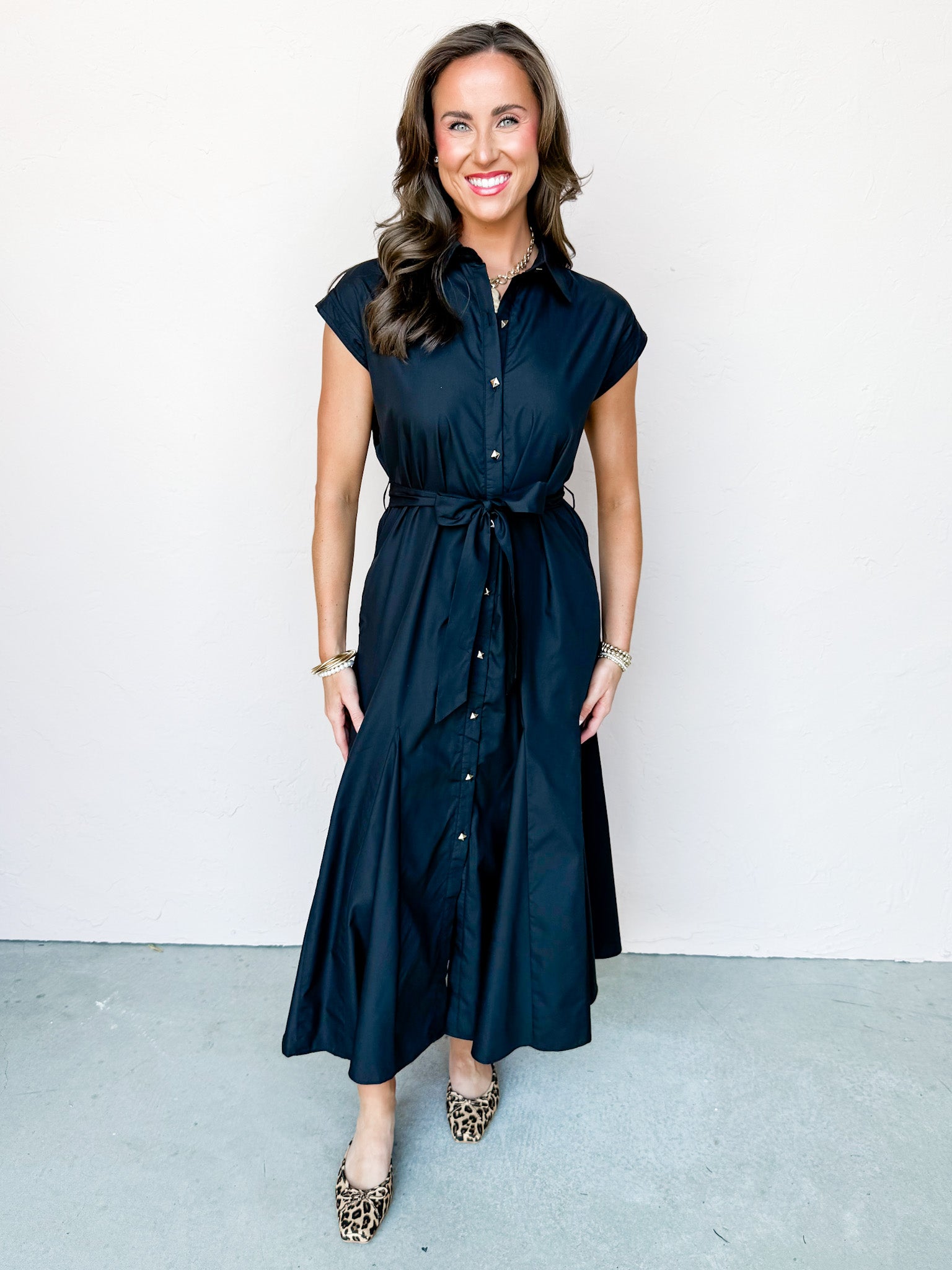 Call It Serendipity Tie Waist Midi Dress