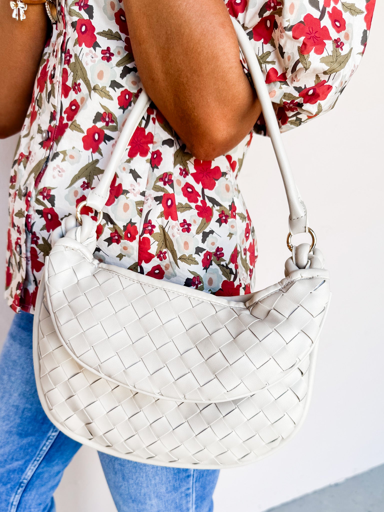 Captivatingly Chic Vegan Leather Double Hobo Bag