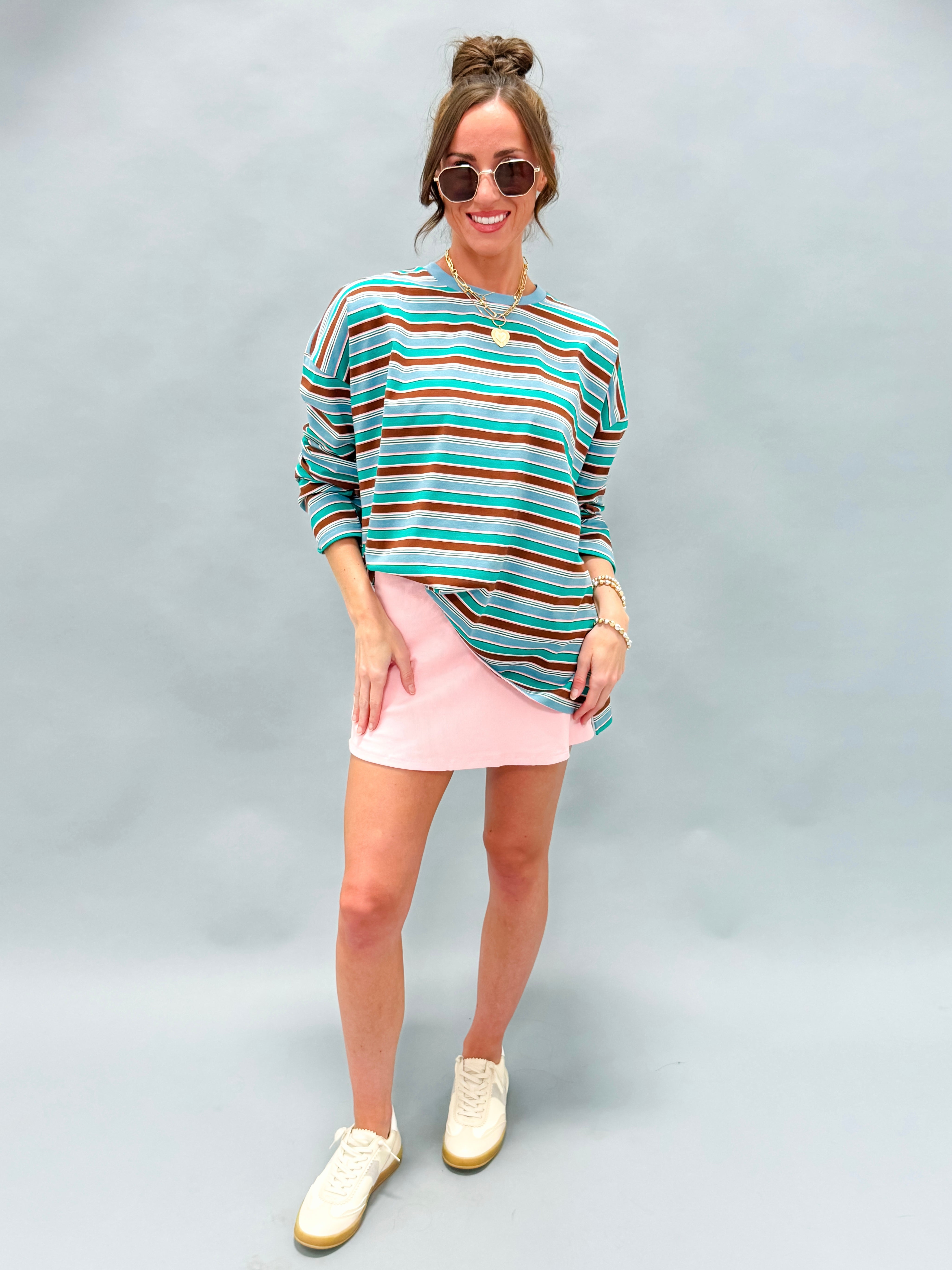 Charlie Striped Long Sleeve Top
