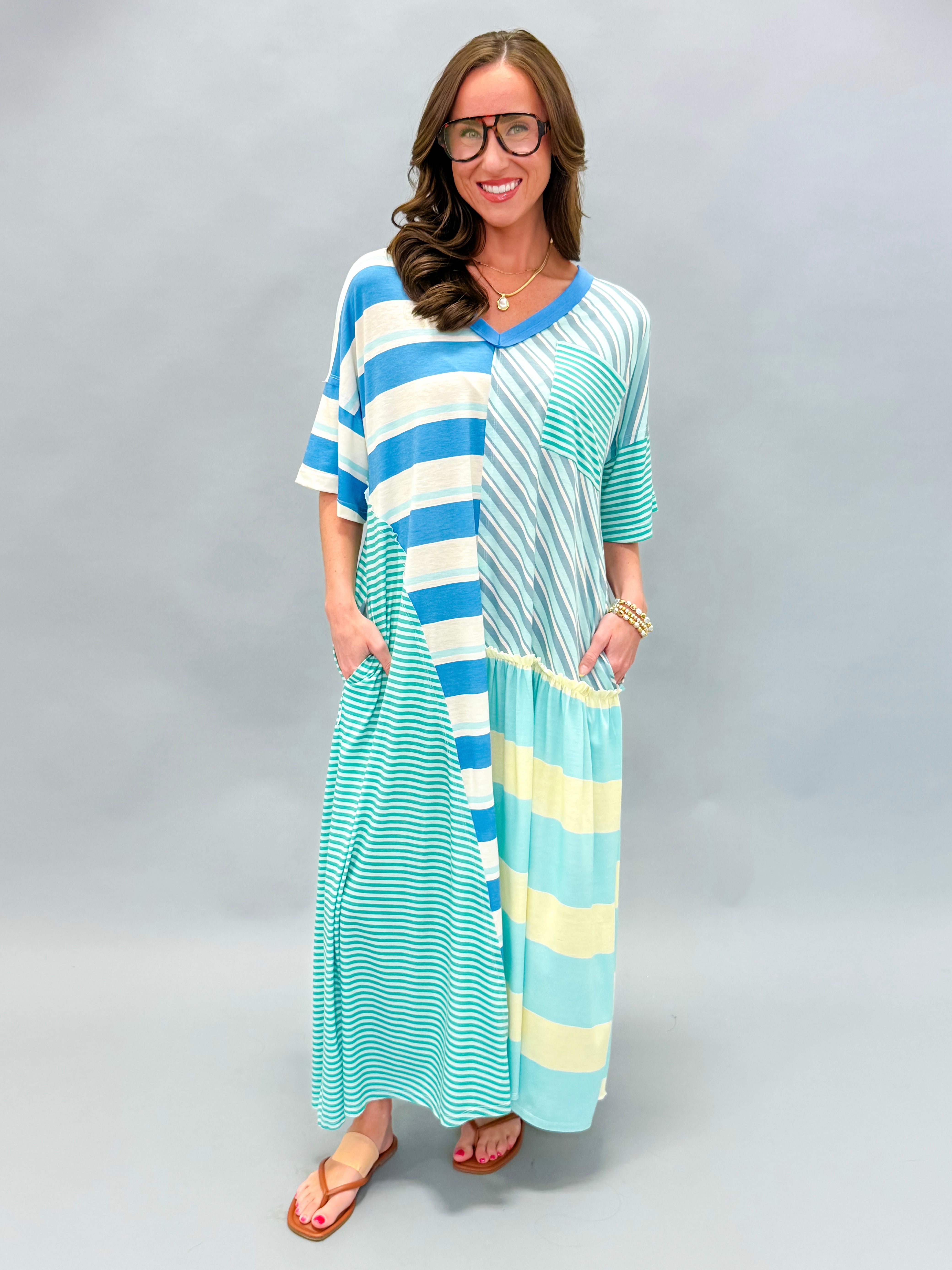 Chelsea Striped Maxi Dress
