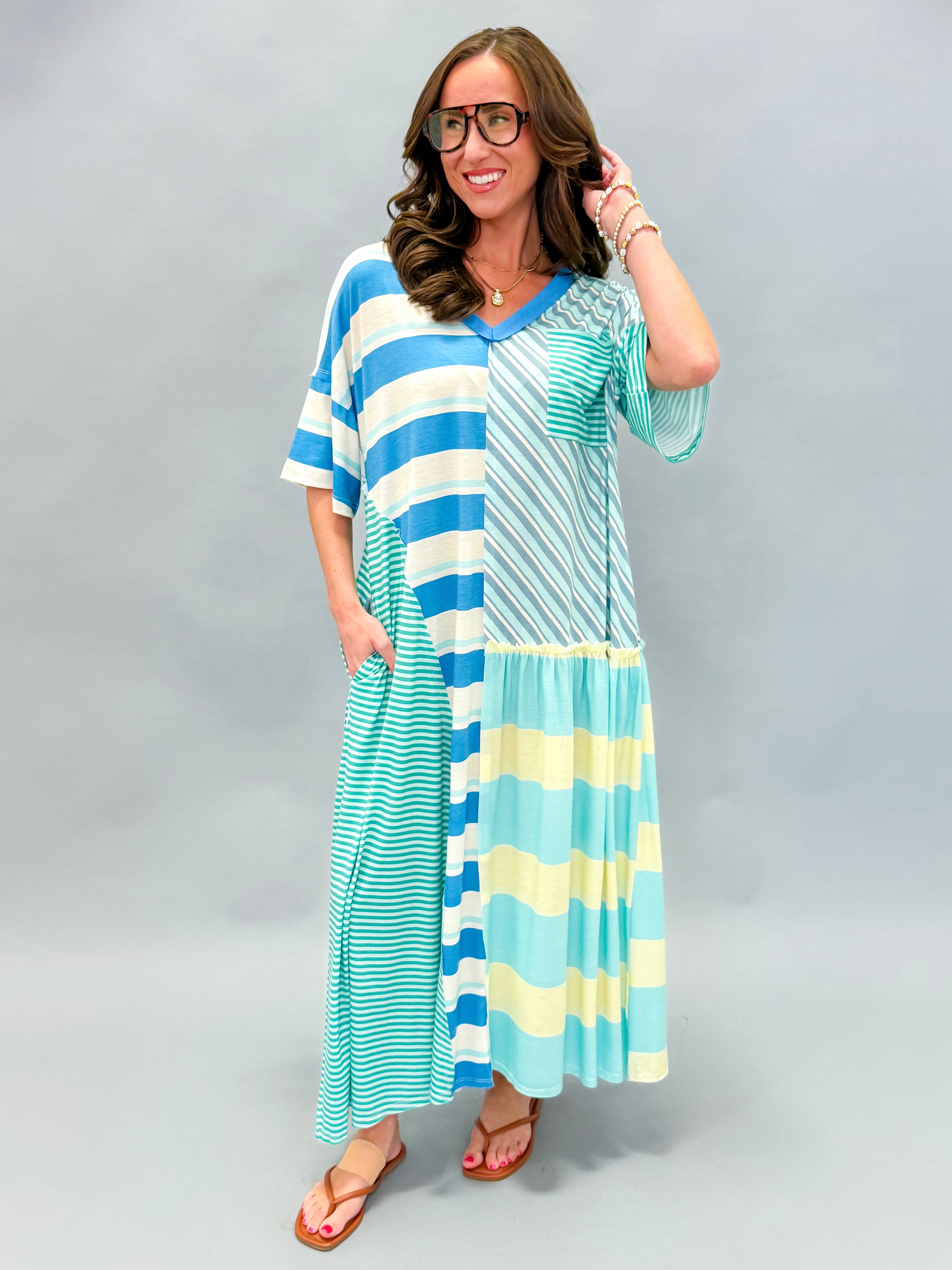 Chelsea Striped Maxi Dress