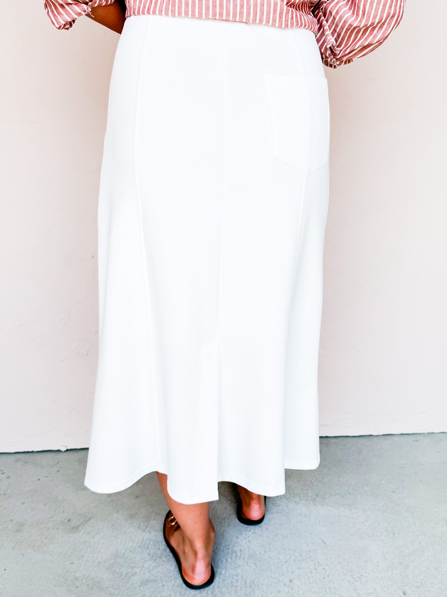 Classic Comfort Jersey A Line Skirt