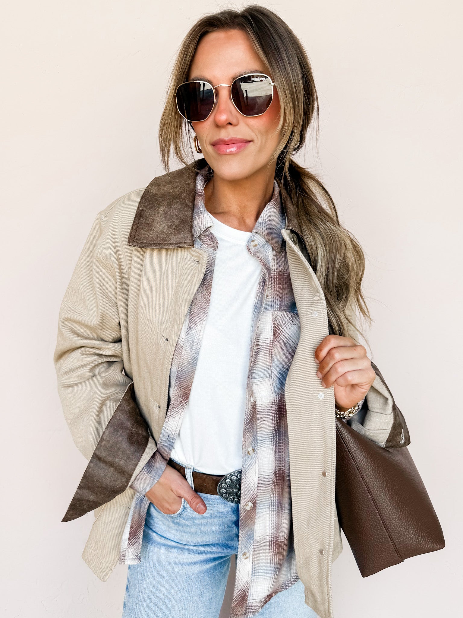 Crisp Breeze Button Front Jacket