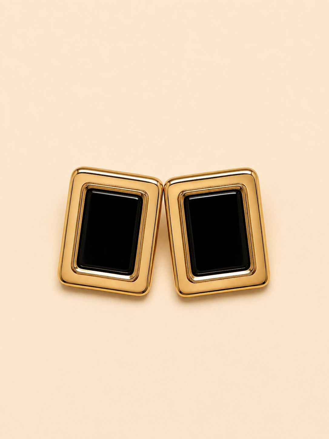 Adeline Gold Framed Earrings