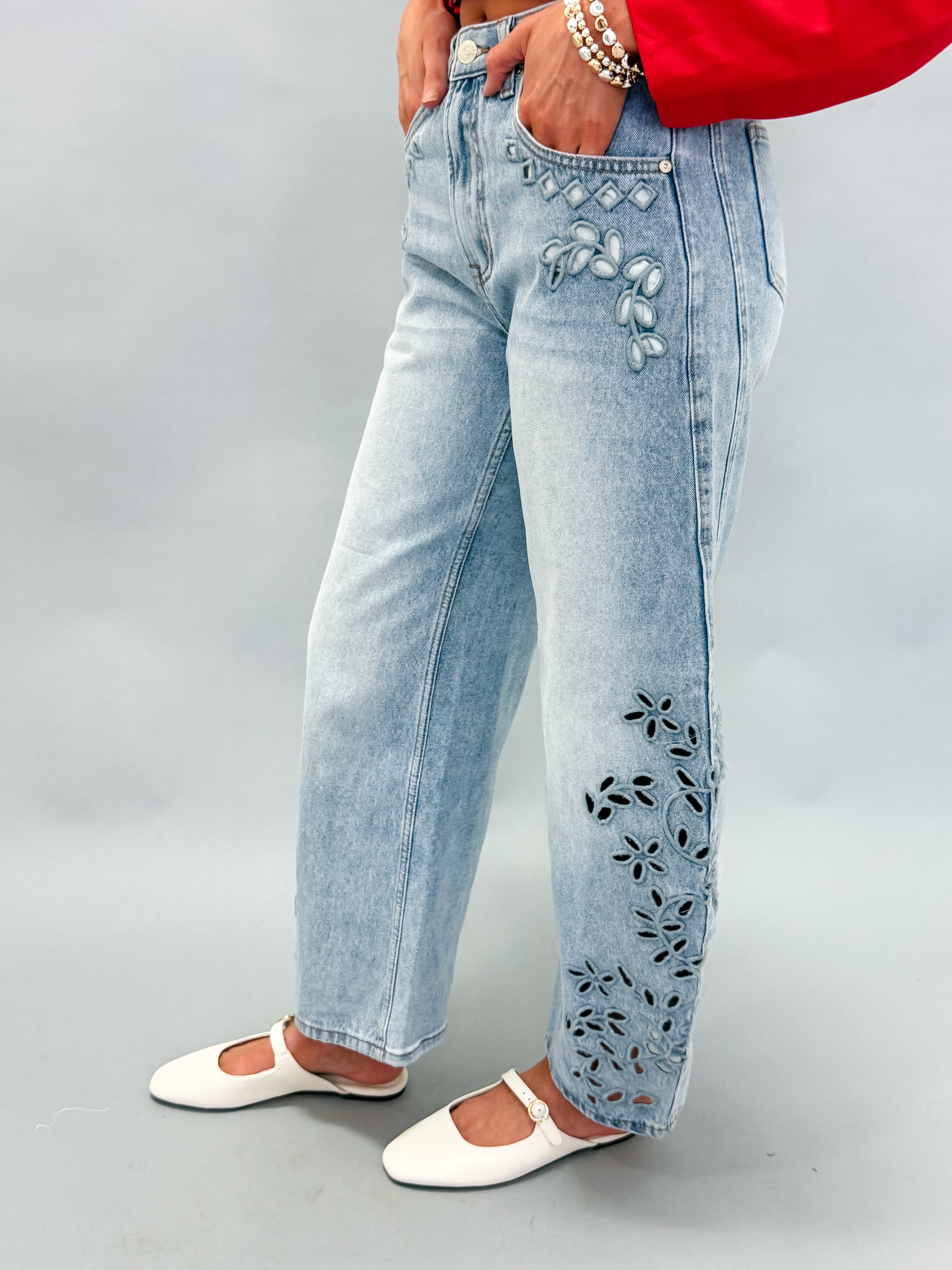 Daisy Lane Barrel Jeans