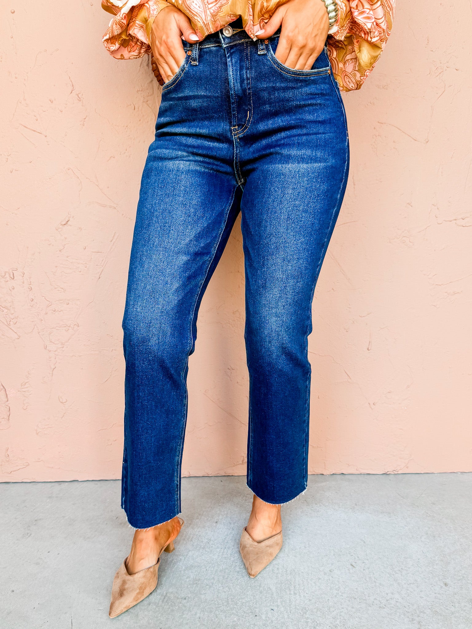 Dallas High Rise Straight Jeans