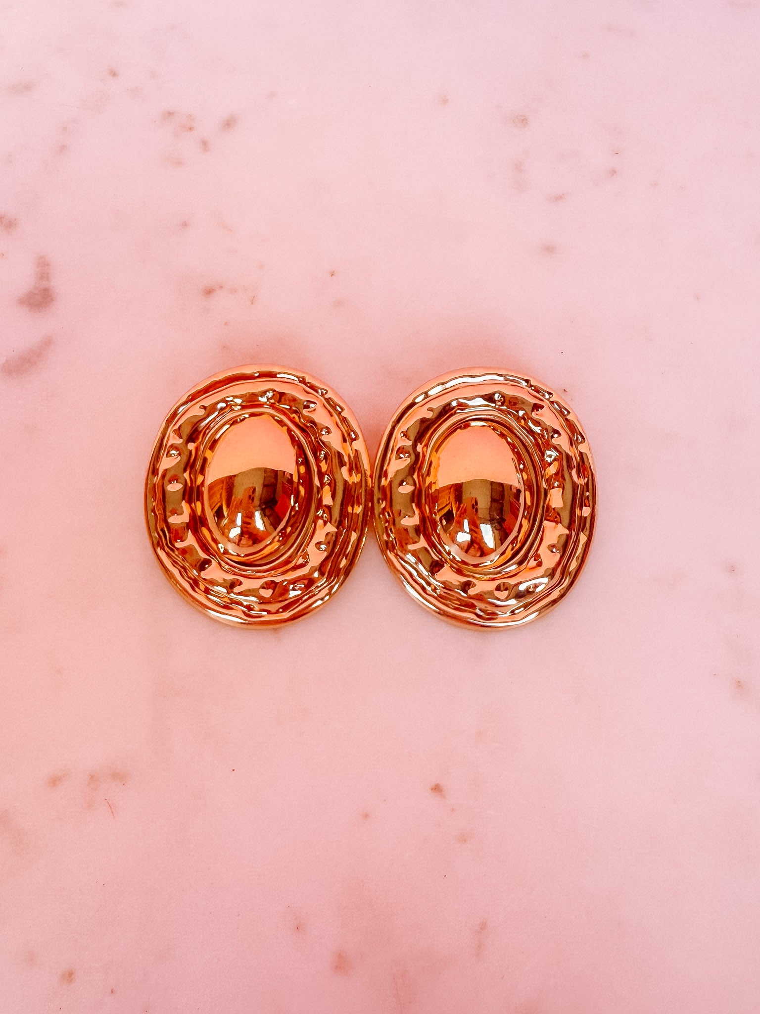 Dana Oval Statement Earrings