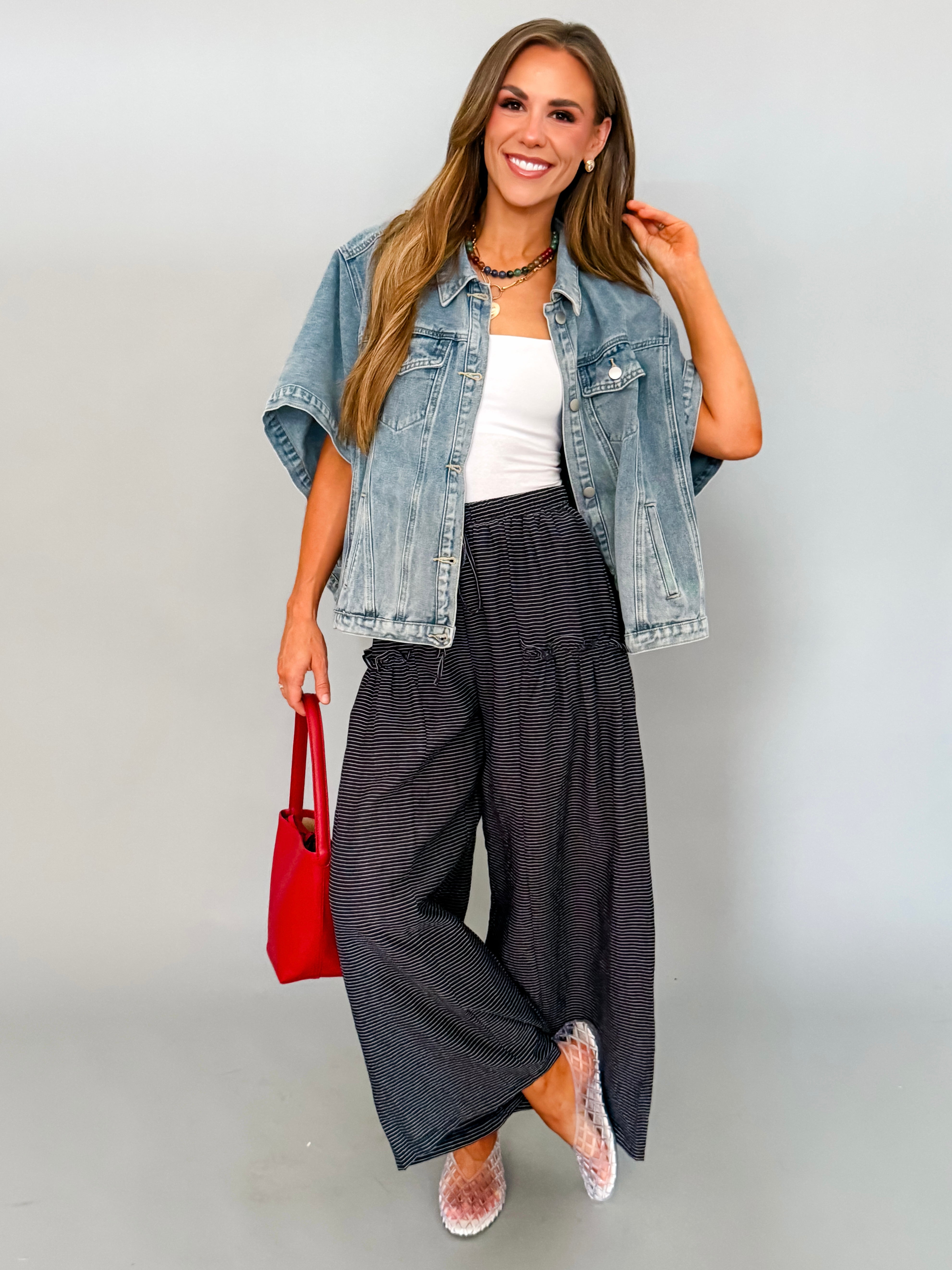 Destiny Denim Cape Jacket
