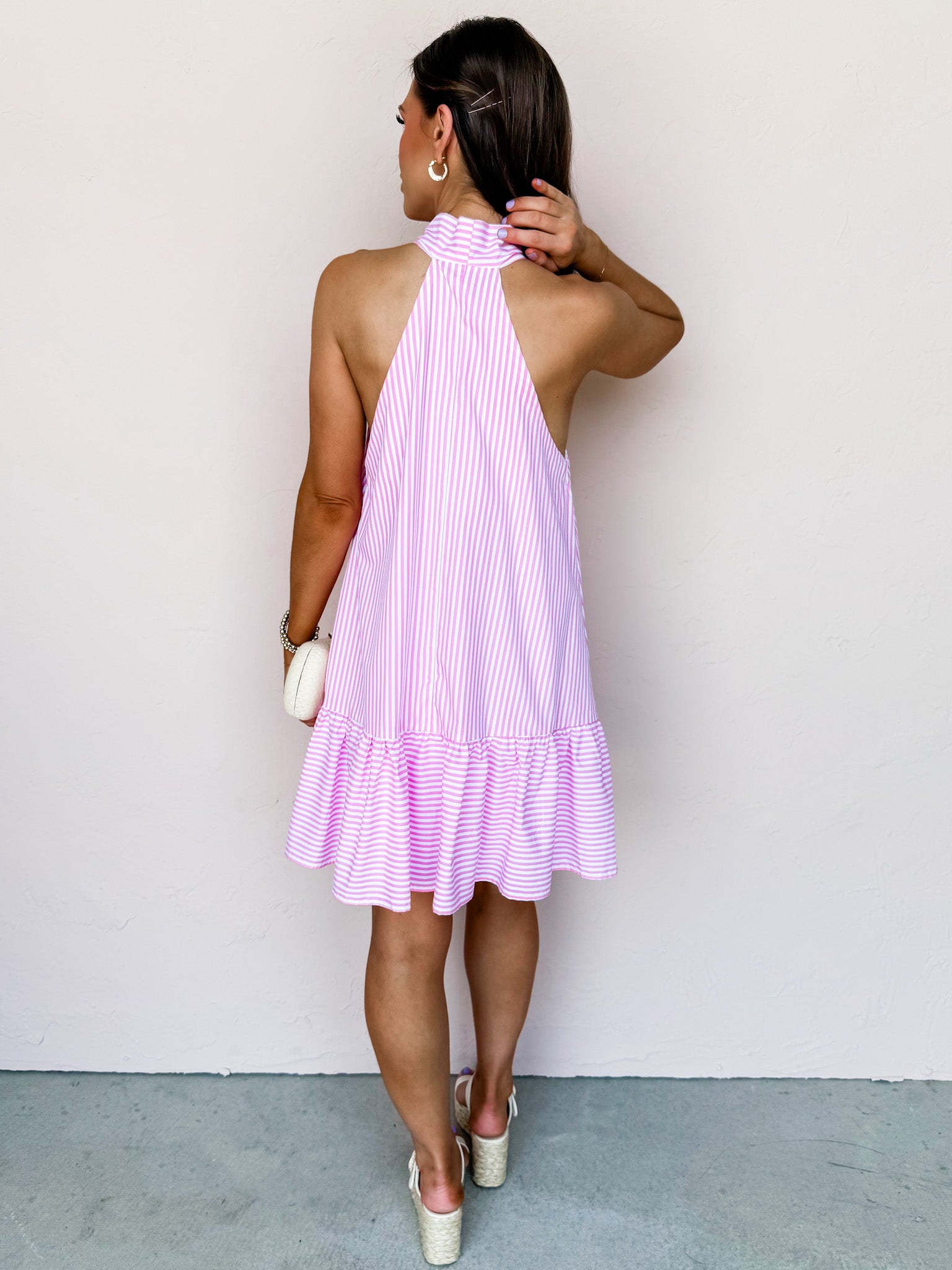 Dreamy Moment Front Bow Sleeveless Dress