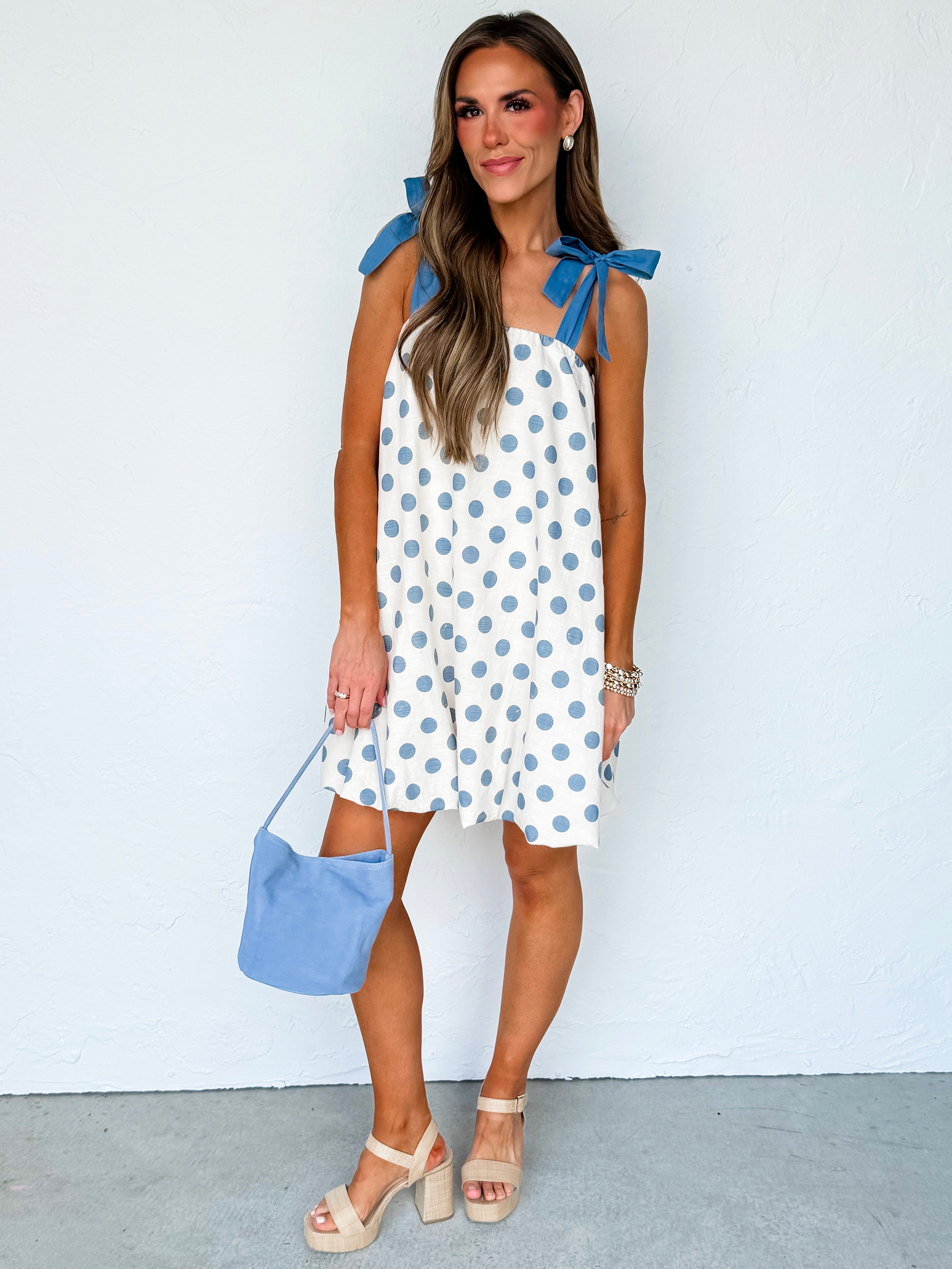 Dusti A-line Polka Dot Mini Dress