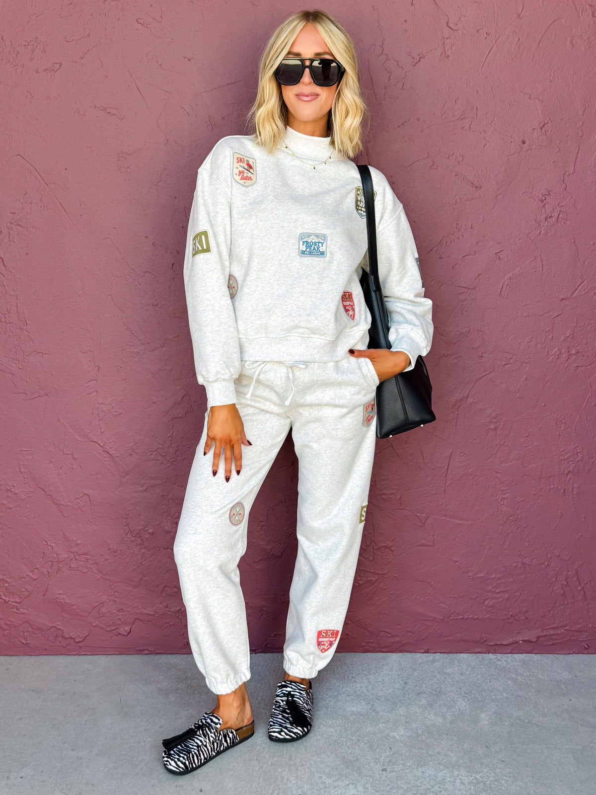 Ellis Ski Patches Sweatshirt