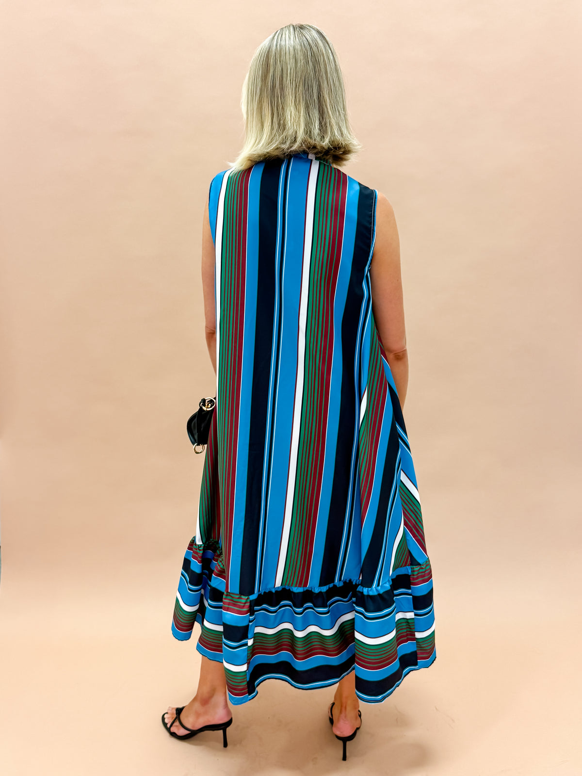 Eloise Mock Neck Sleeveless Midi Dress