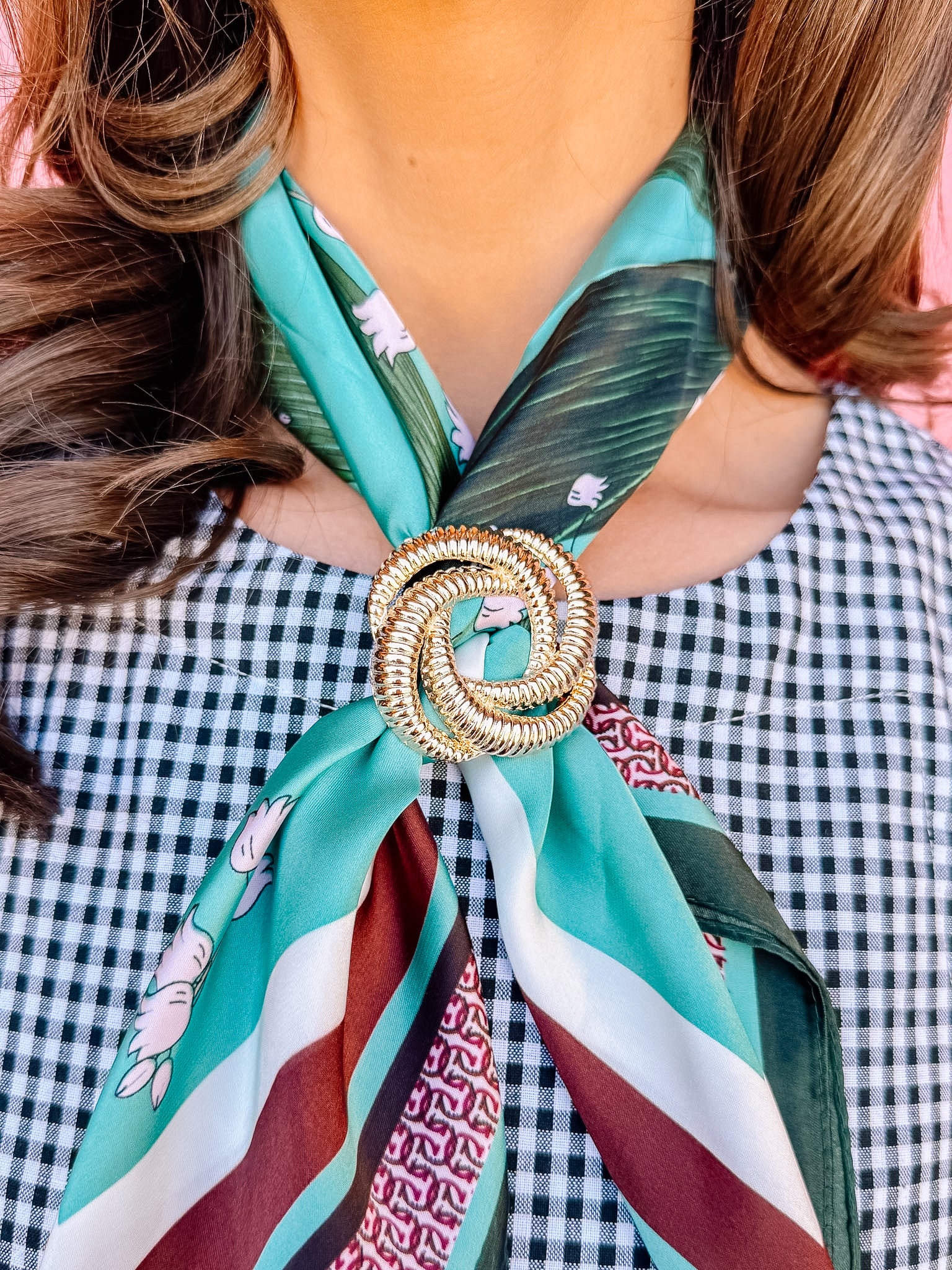 Eloria Rope Circle Brooch