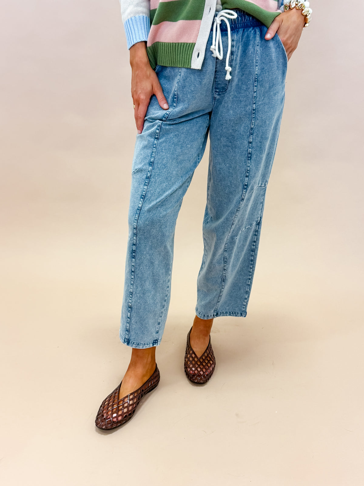 Emilee Mineral Wash Drawstring Pants
