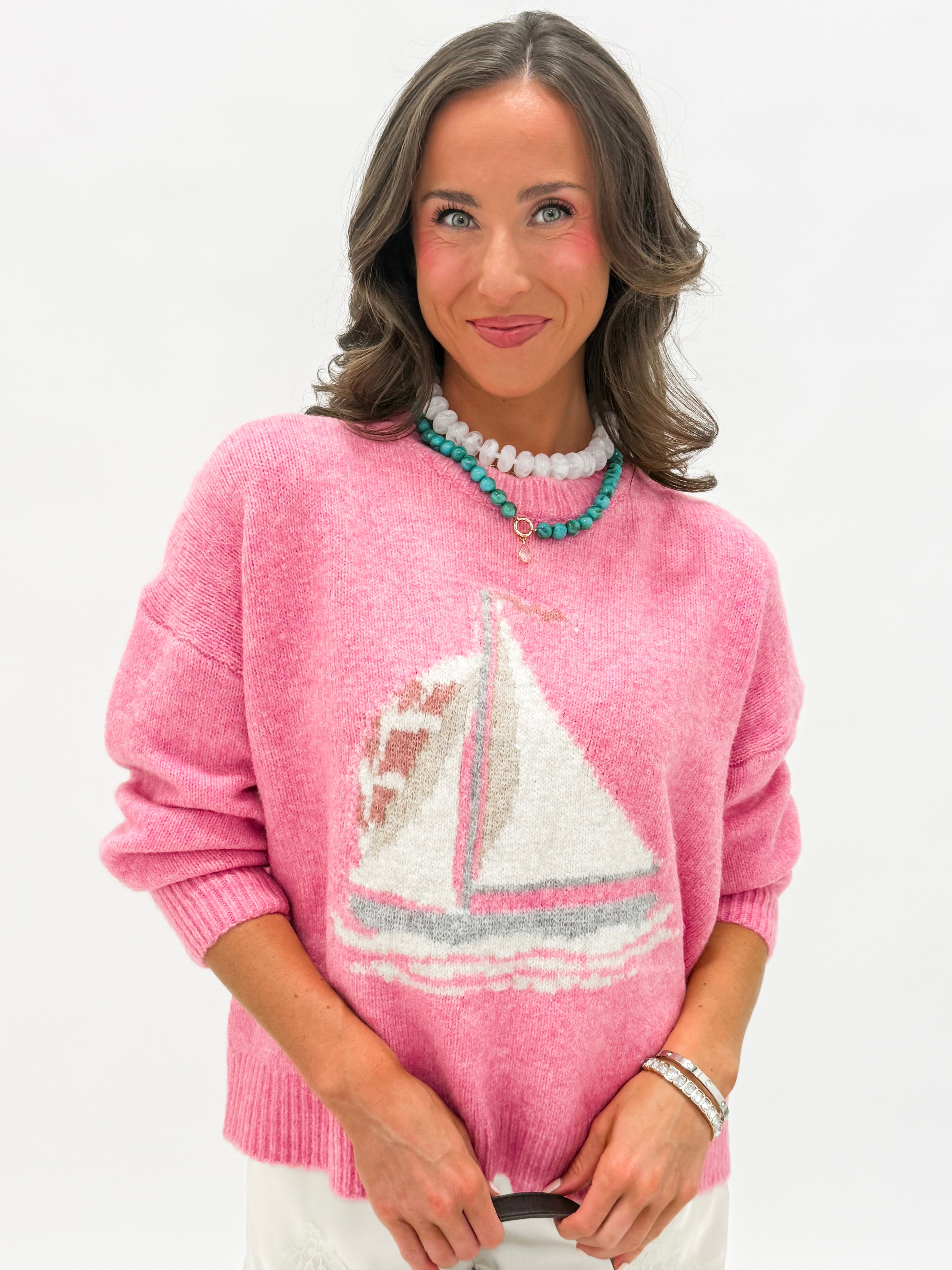 Emme Knit Sailboat Sweater