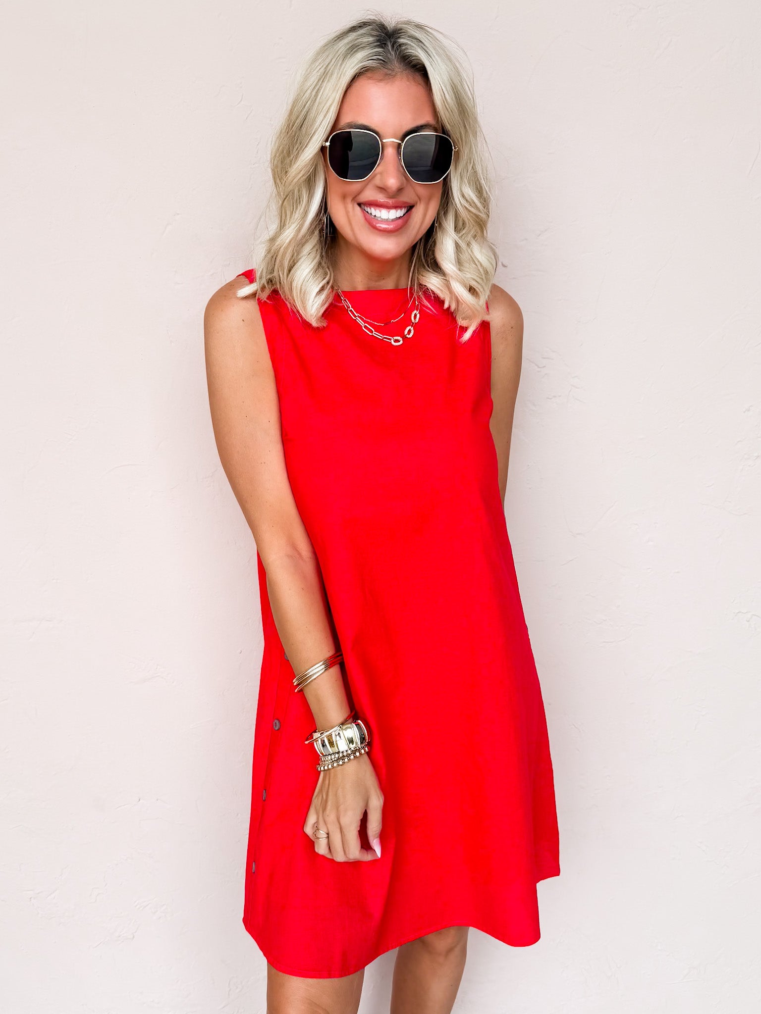 Everyday Moments Linen Mini Dress