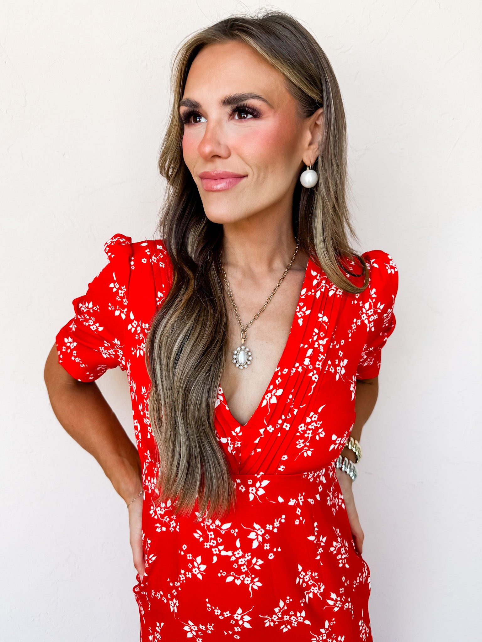 Finding Peace Floral Puff Sleeve Dress