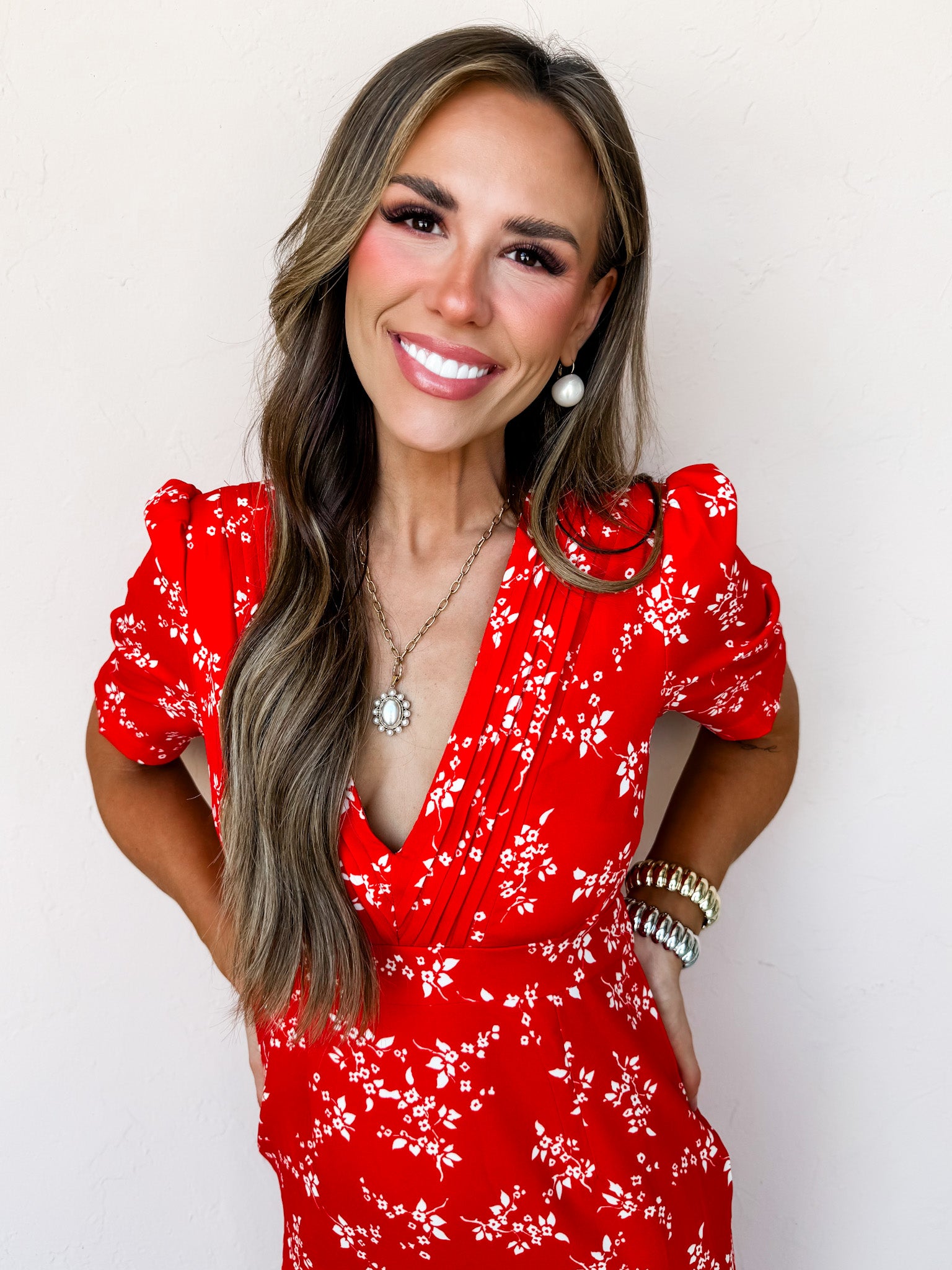 Finding Peace Floral Puff Sleeve Dress