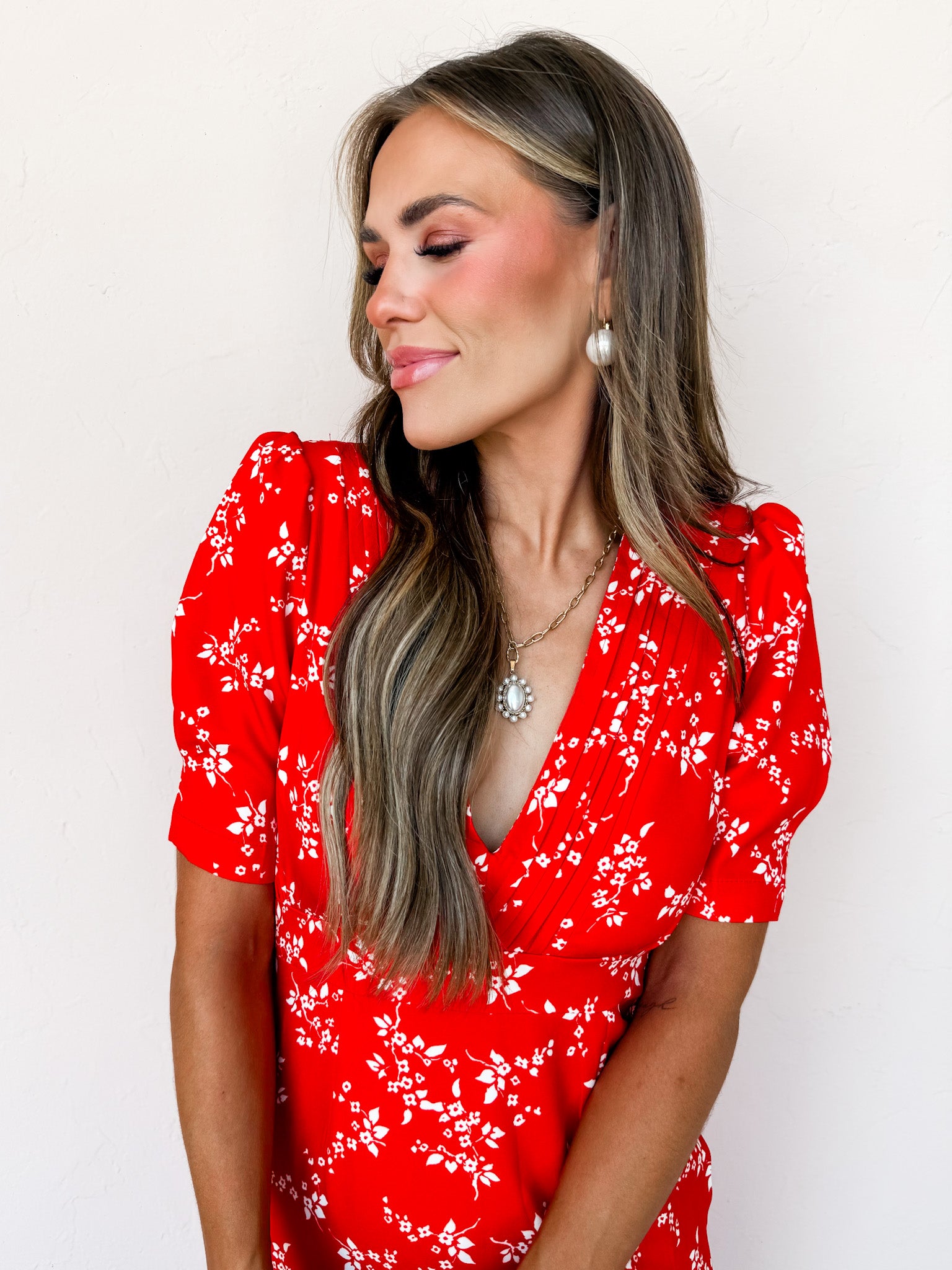 Finding Peace Floral Puff Sleeve Dress