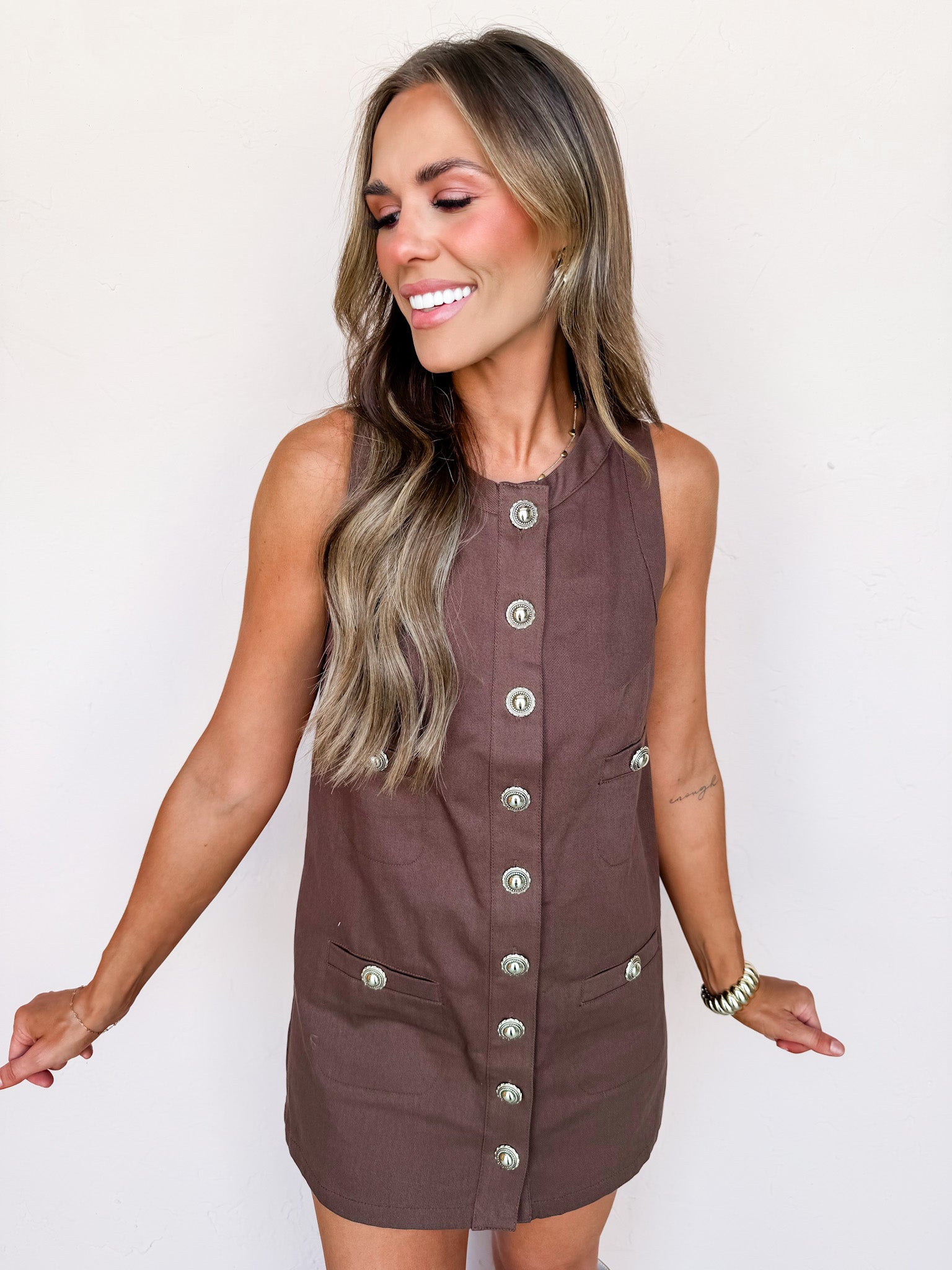 Finding Your Way Sleeveless Mini Dress