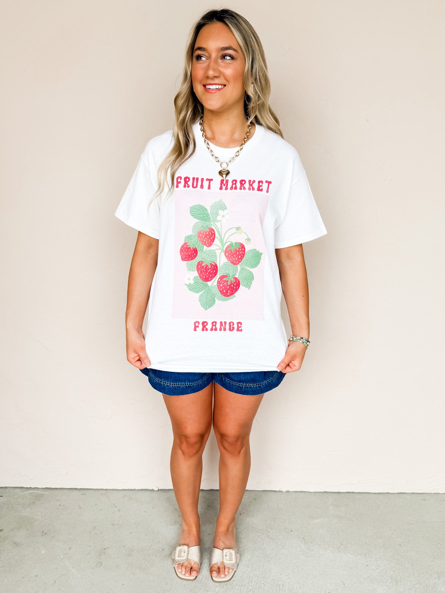 Fruit Market France Oversized Graphic Tee