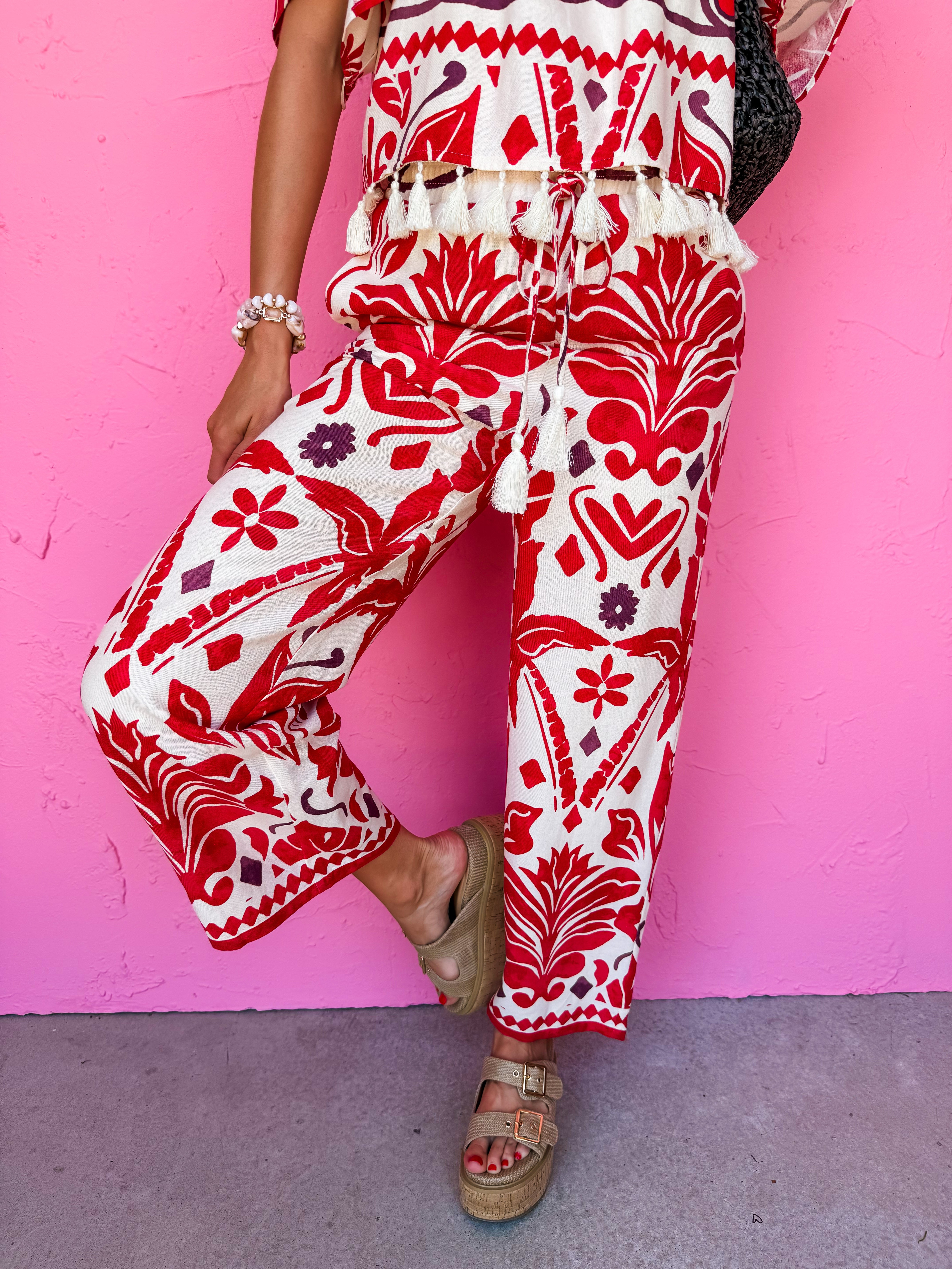 Gale Drawstring Wide Leg Pants
