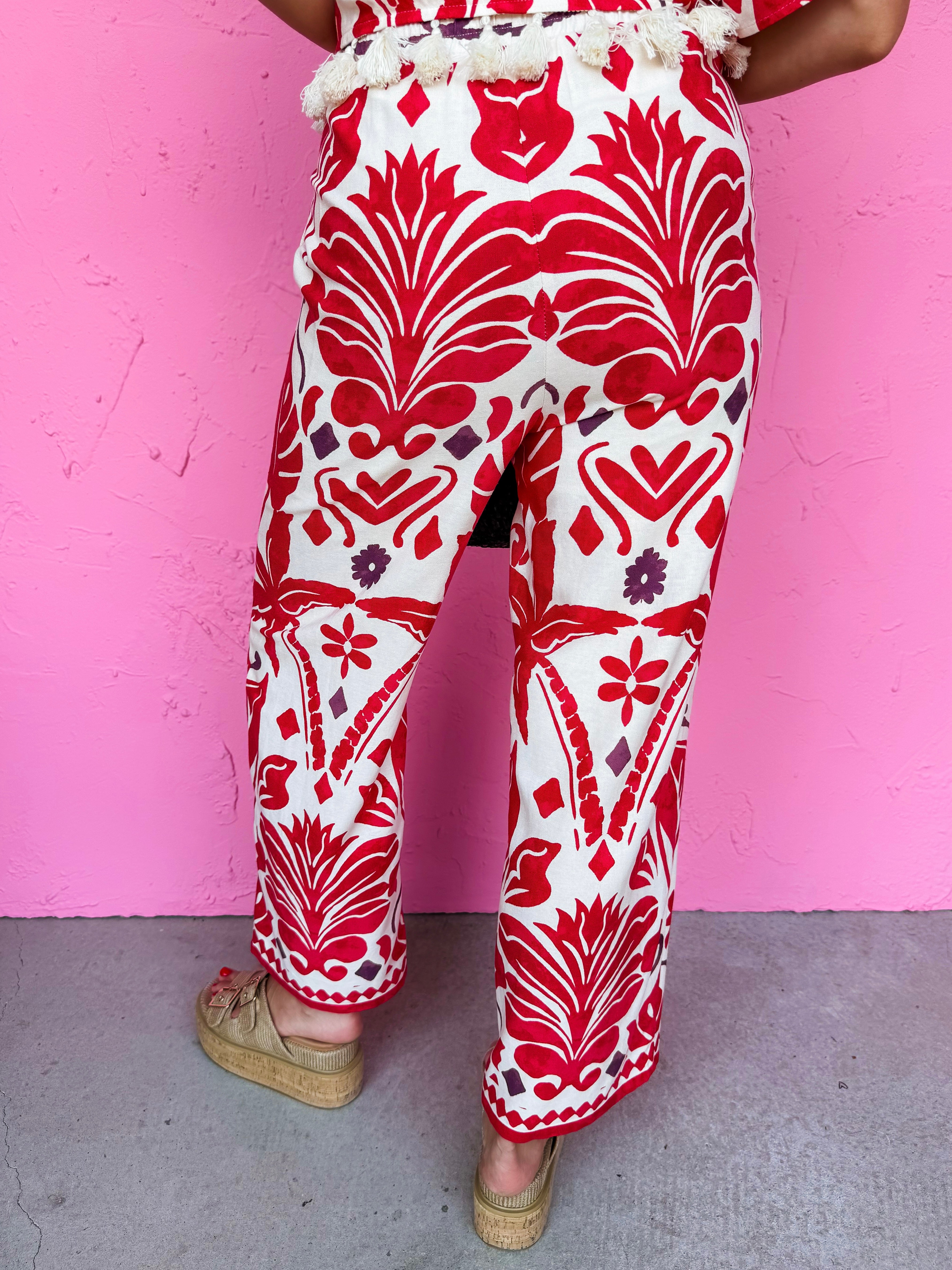 Gale Drawstring Wide Leg Pants
