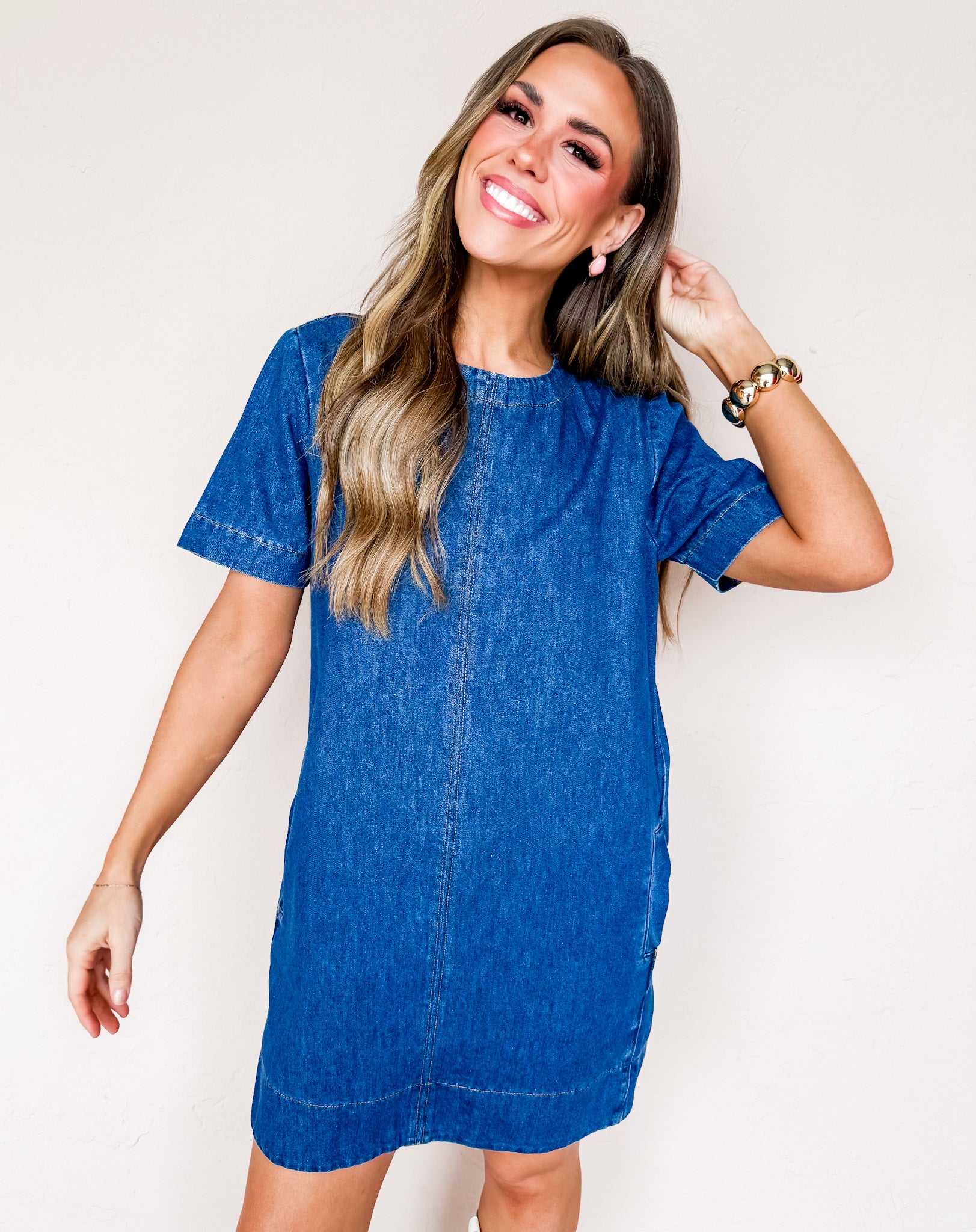 Georgia Denim Shift Dress