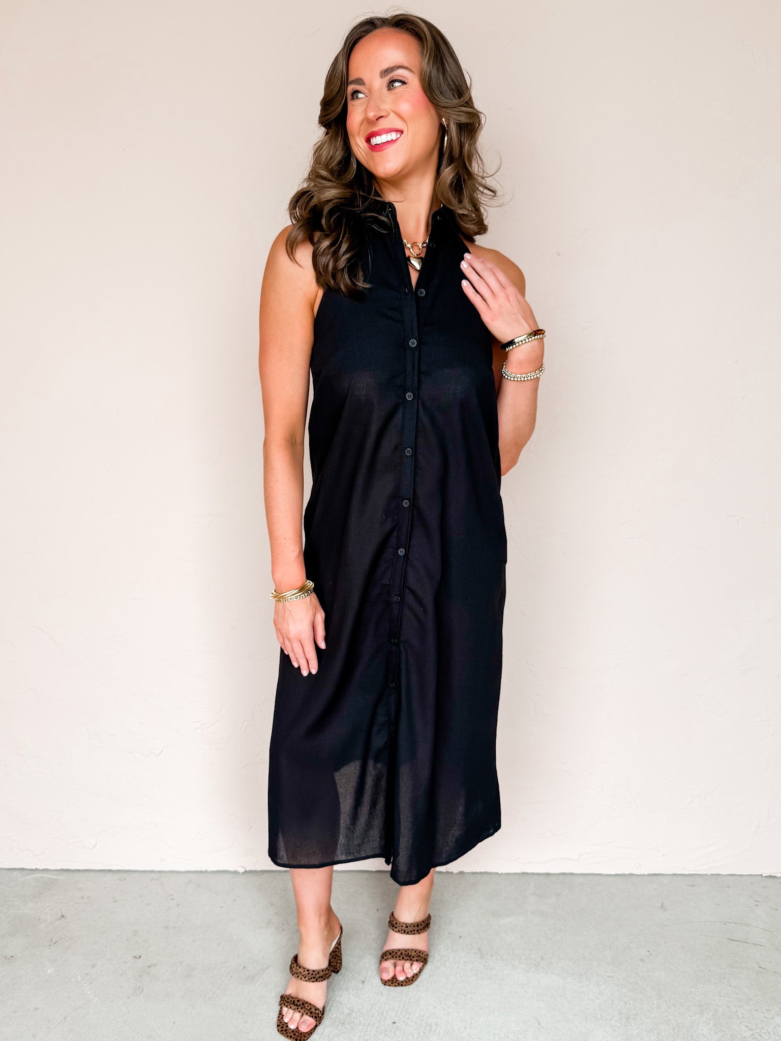 Gonna Go Far Halter Neck Dress